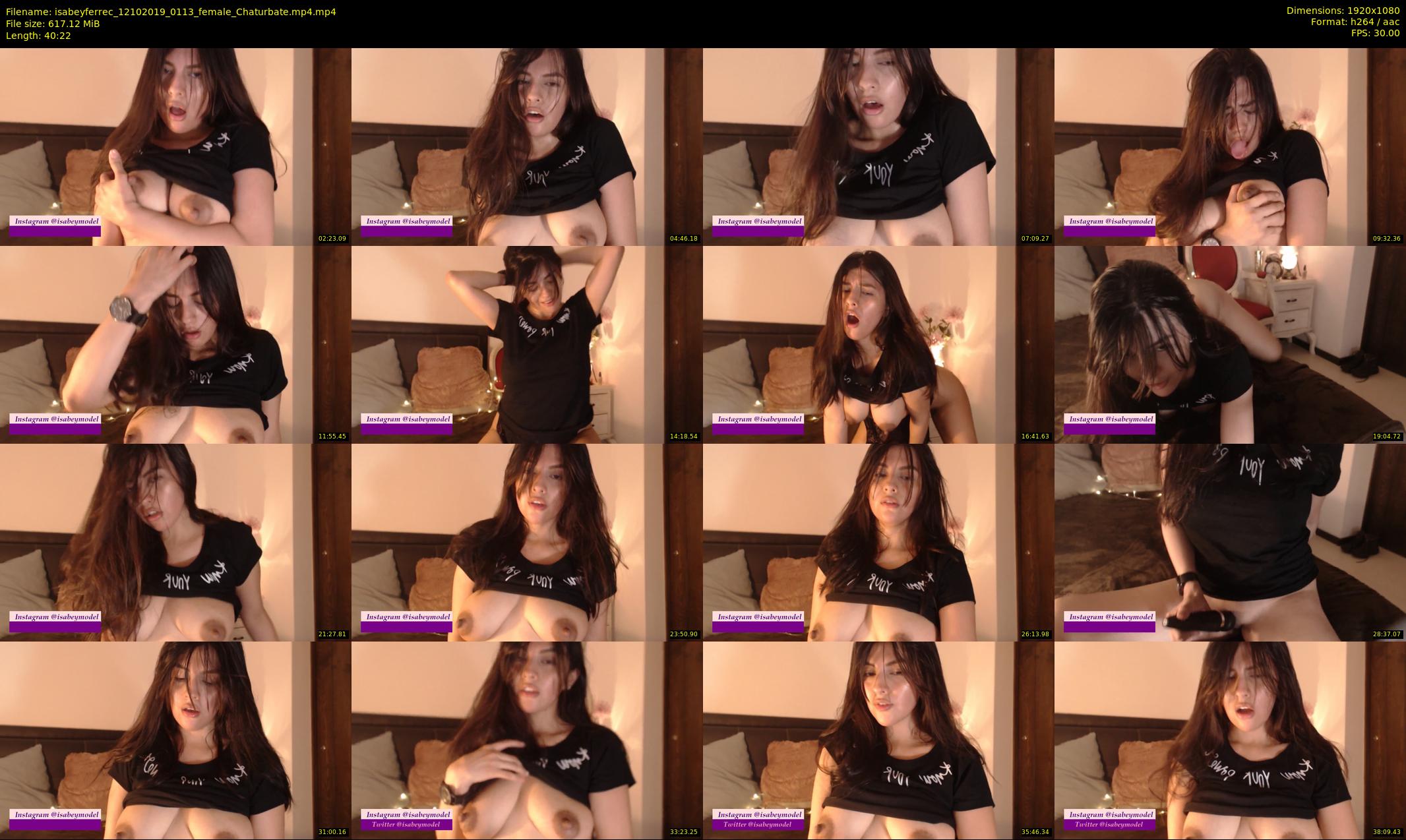 isabeyferrec — 41 minute Chaturbate female cam show recording, 1080p, Oct 12, 2019