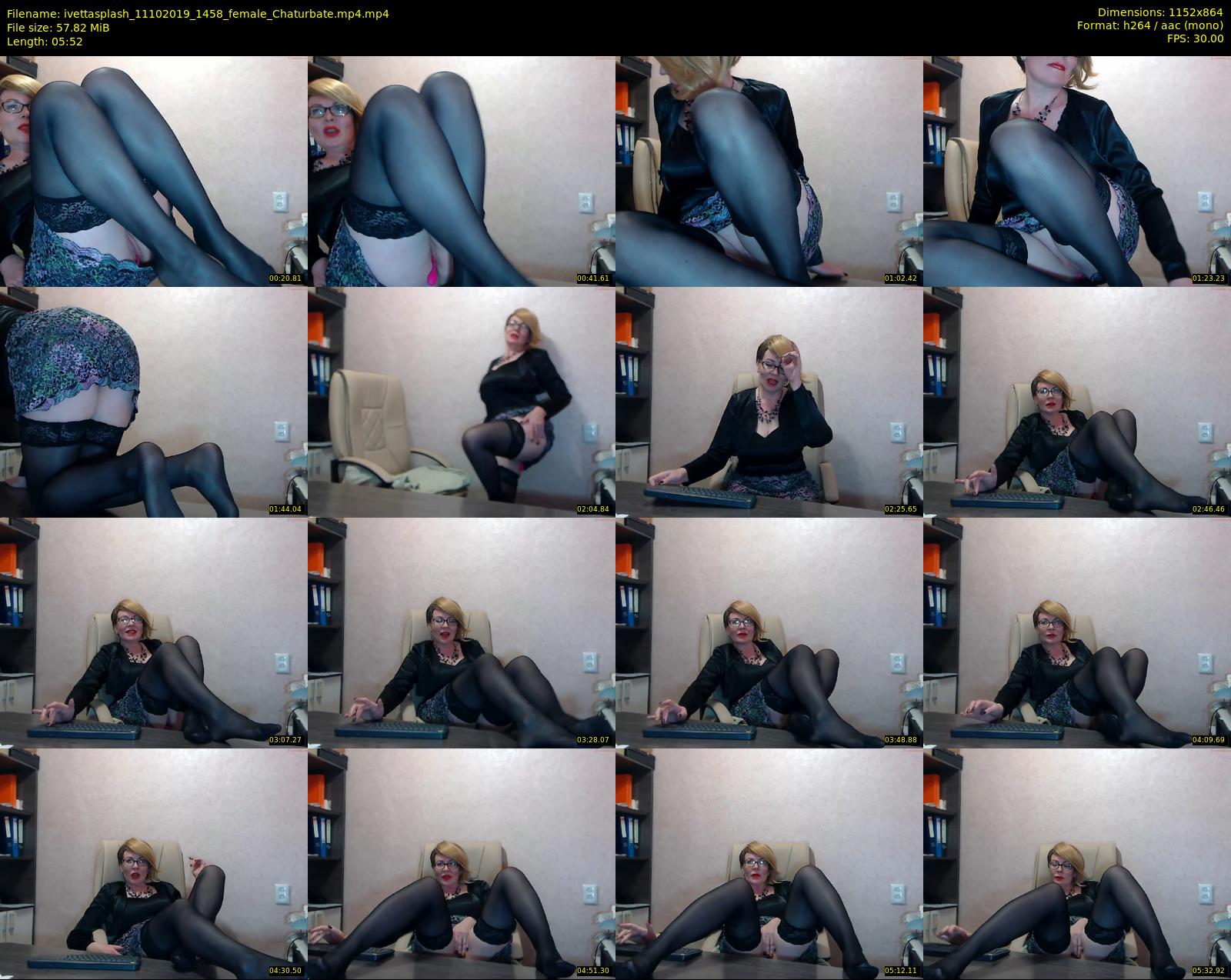 ivettasplash — 6 minute Chaturbate female cam show recording, 720p, Oct 11, 2019