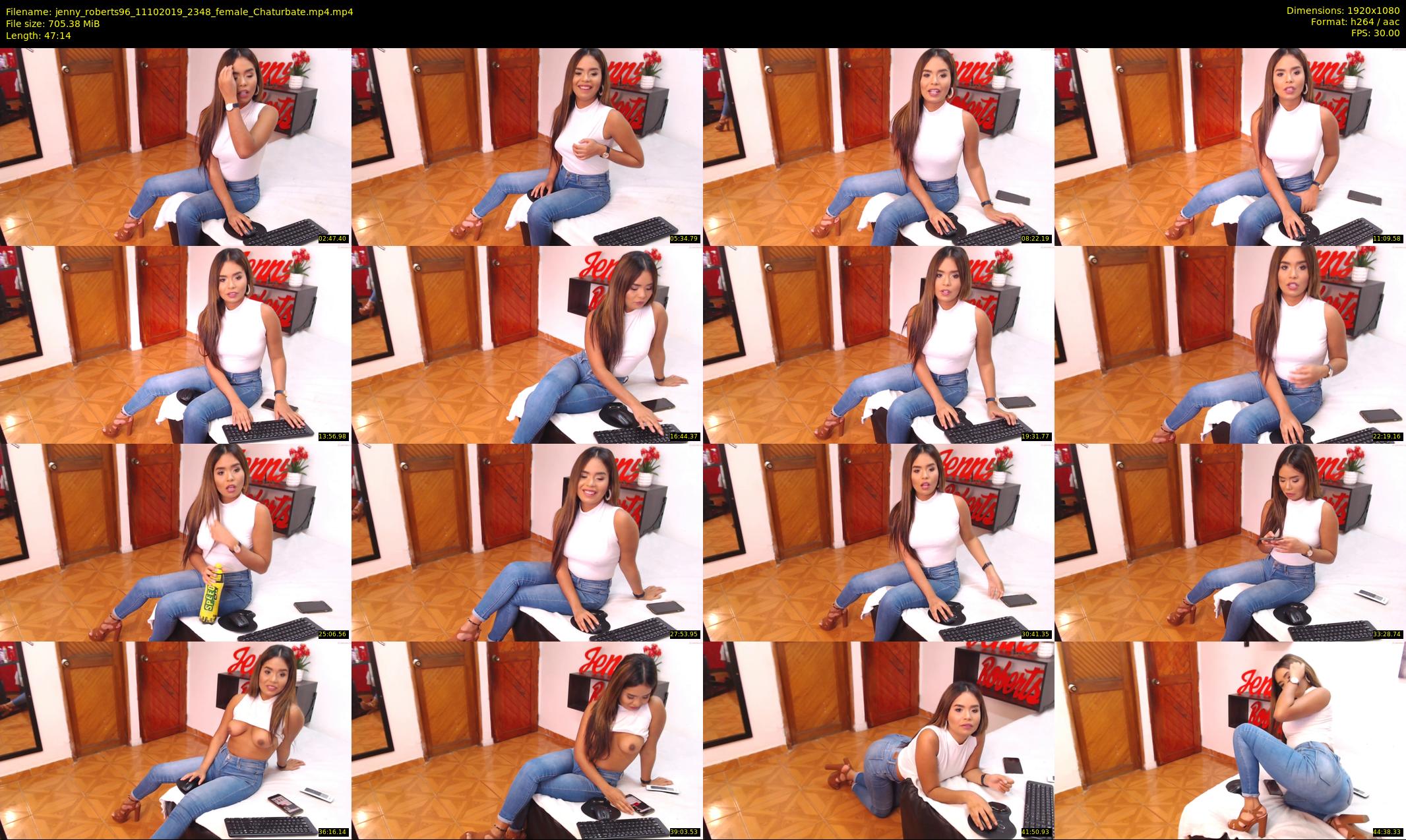 jenny_roberts96 — 48 minute Chaturbate female cam show recording, 1080p, Oct 11, 2019