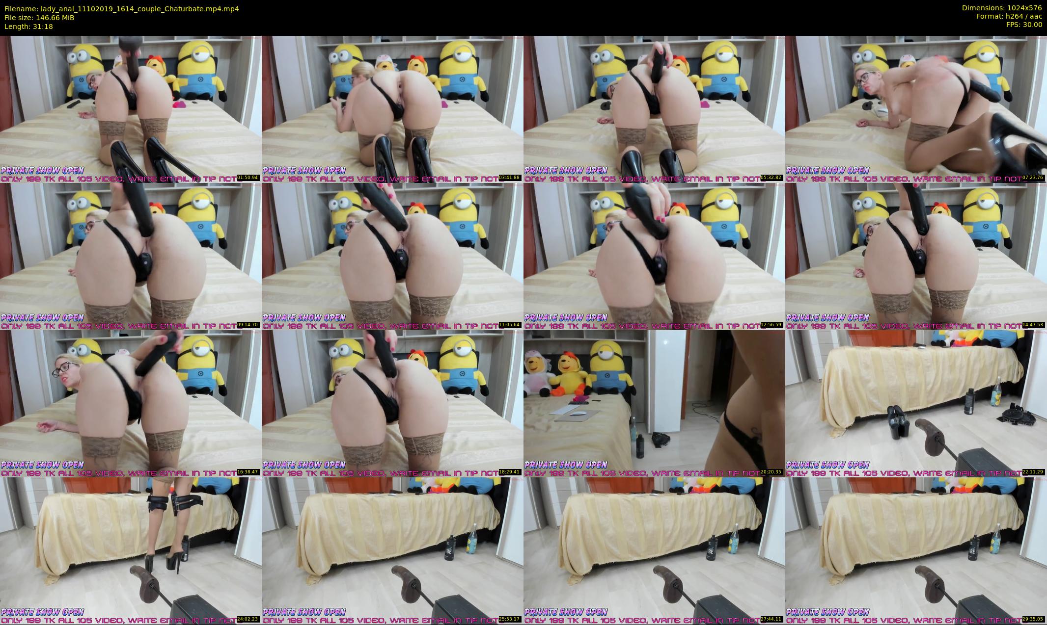 lady_anal — 32 minute Chaturbate female cam show recording, 480p, Oct 11, 2019