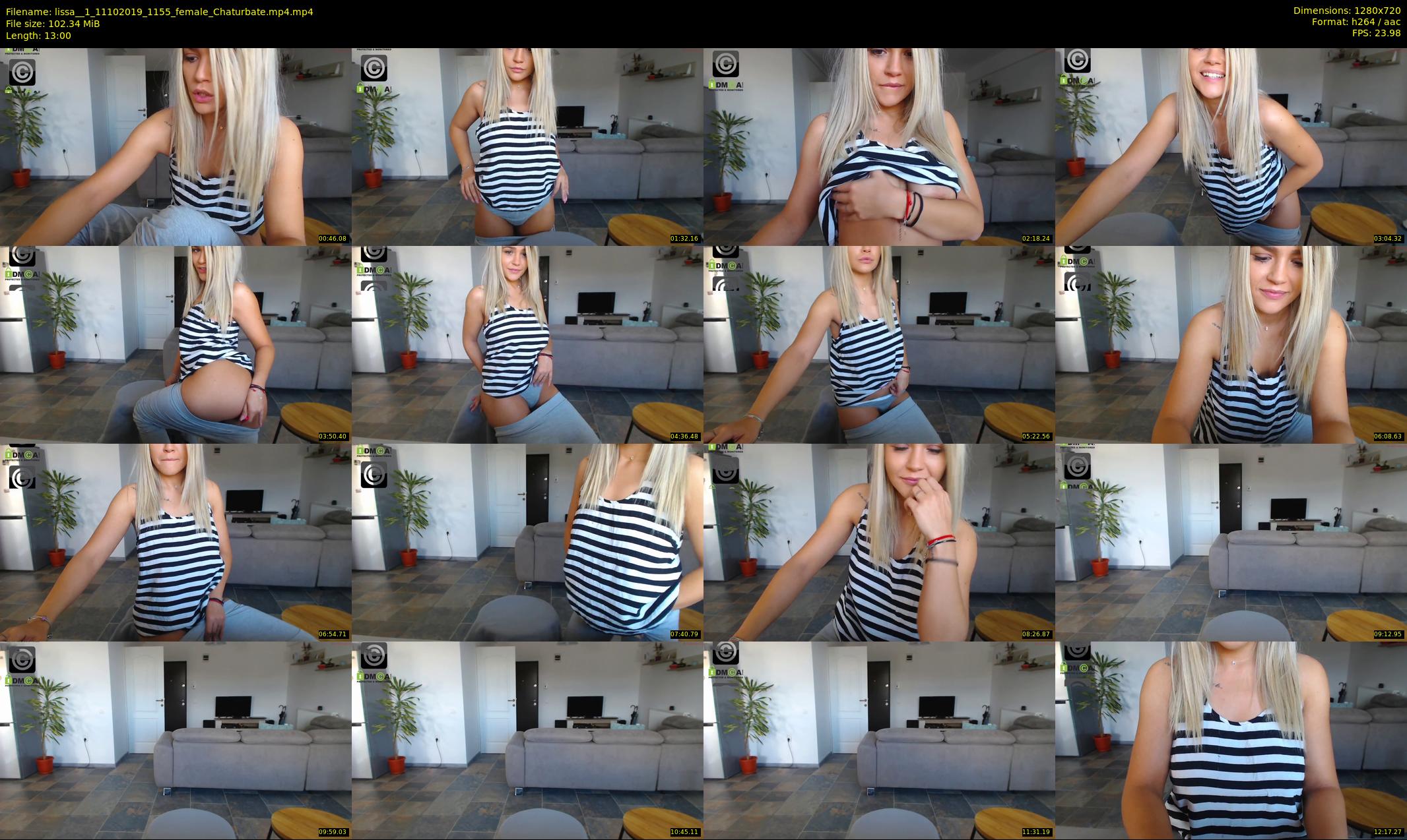lissa__1 — 13 minute Chaturbate female cam show recording, 720p, Oct 11, 2019