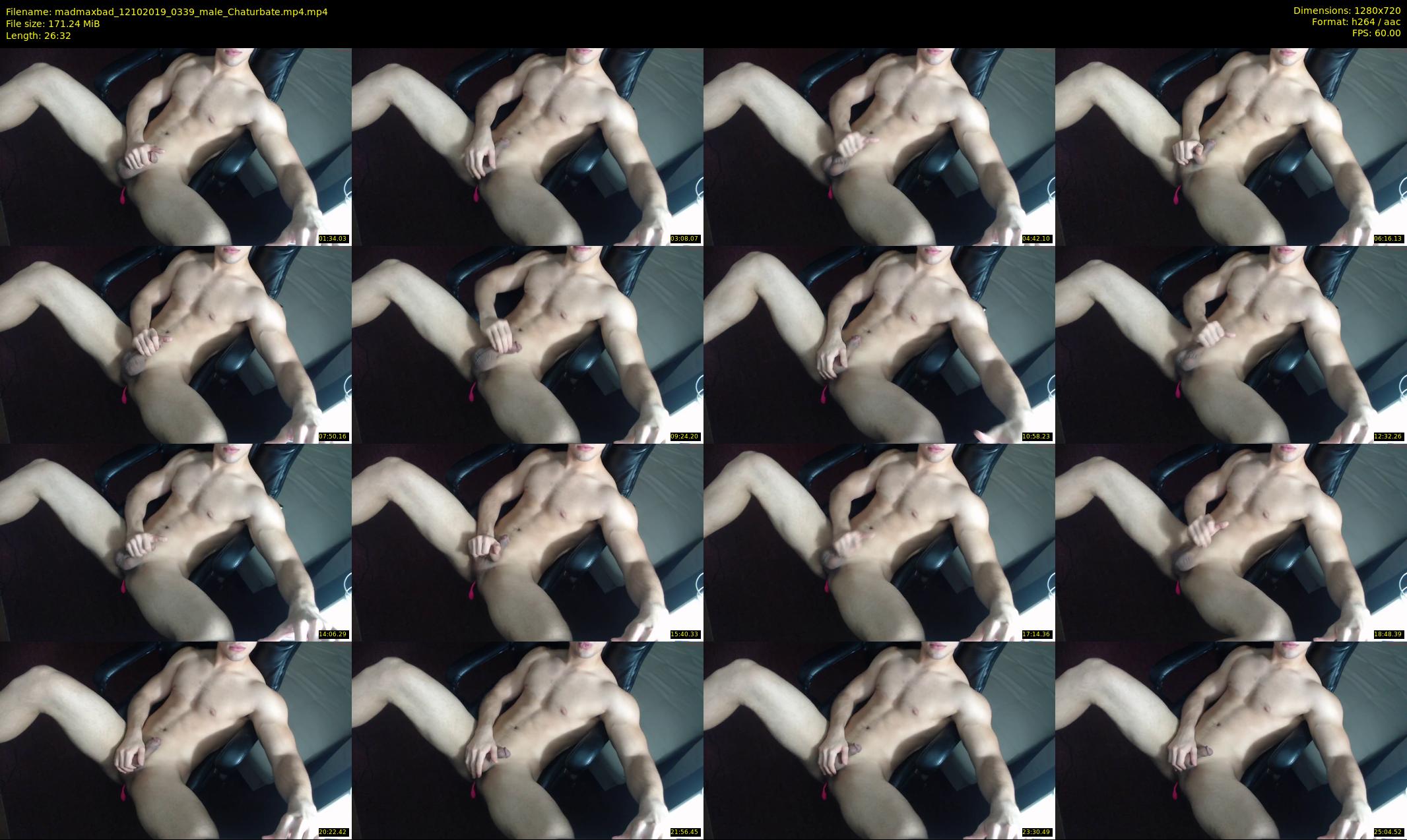 madmaxbad — 27 minute Chaturbate male cam show recording, 720p, Oct 12, 2019