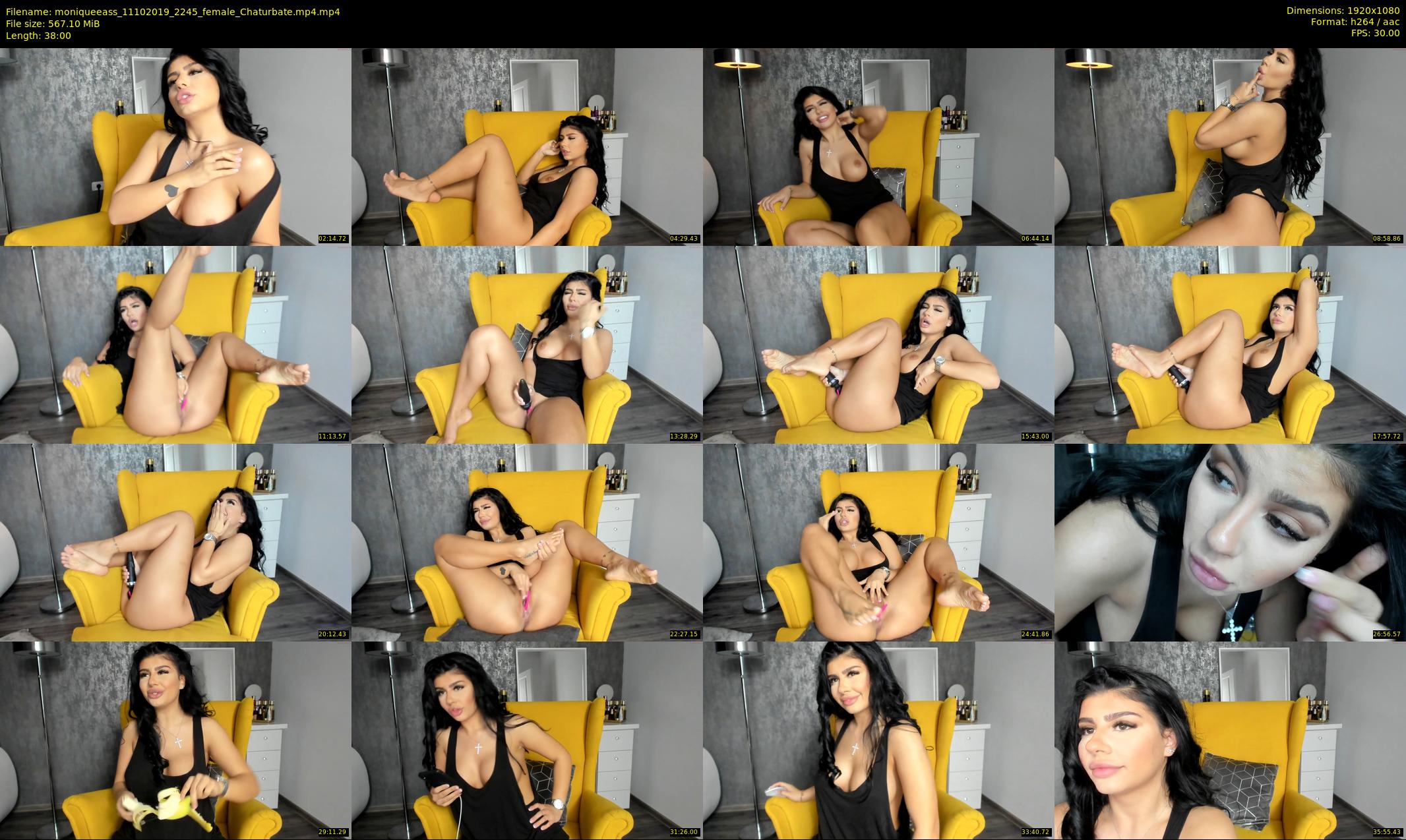 moniqueeass — 38 minute Chaturbate female cam show recording, 1080p, Oct 11, 2019