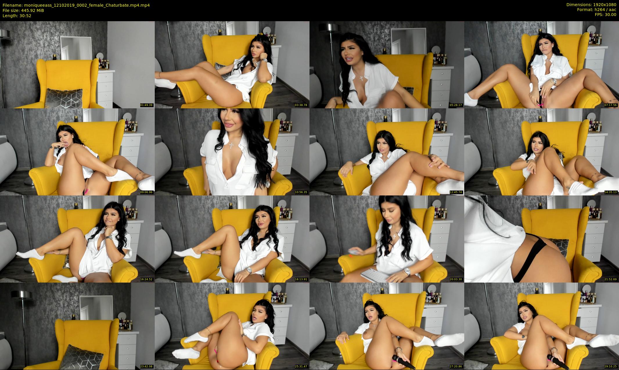 moniqueeass — 31 minute Chaturbate female cam show recording, 1080p, Oct 12, 2019