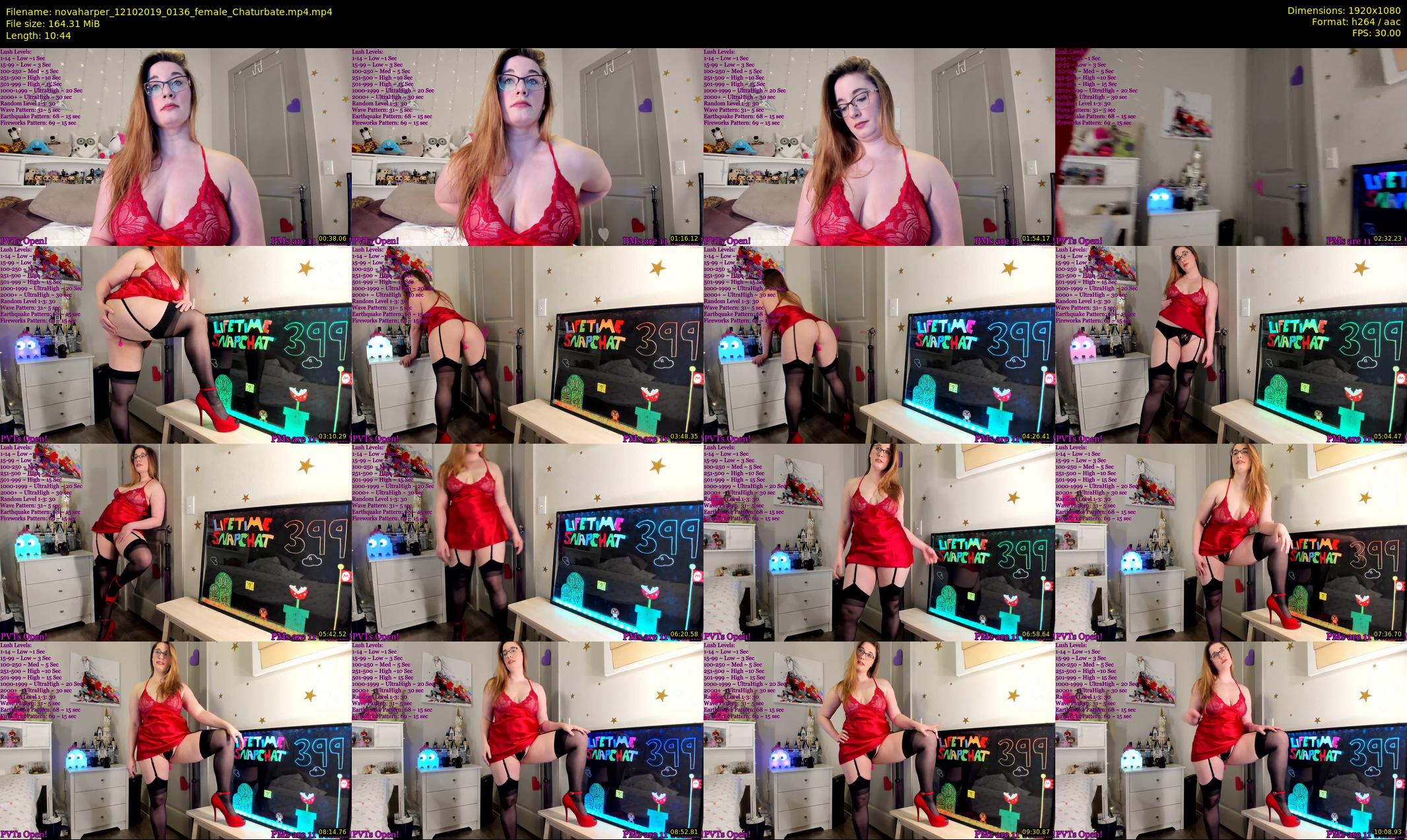 novaharper — 11 minute Chaturbate female cam show recording, 1080p, Oct 12, 2019