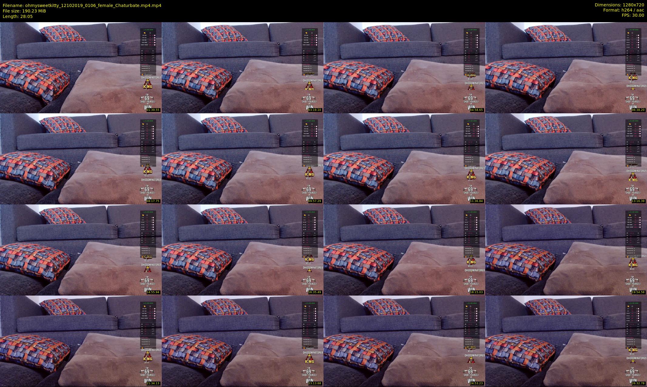 ohmysweetkitty — 29 minute Chaturbate female cam show recording, 720p, Oct 12, 2019