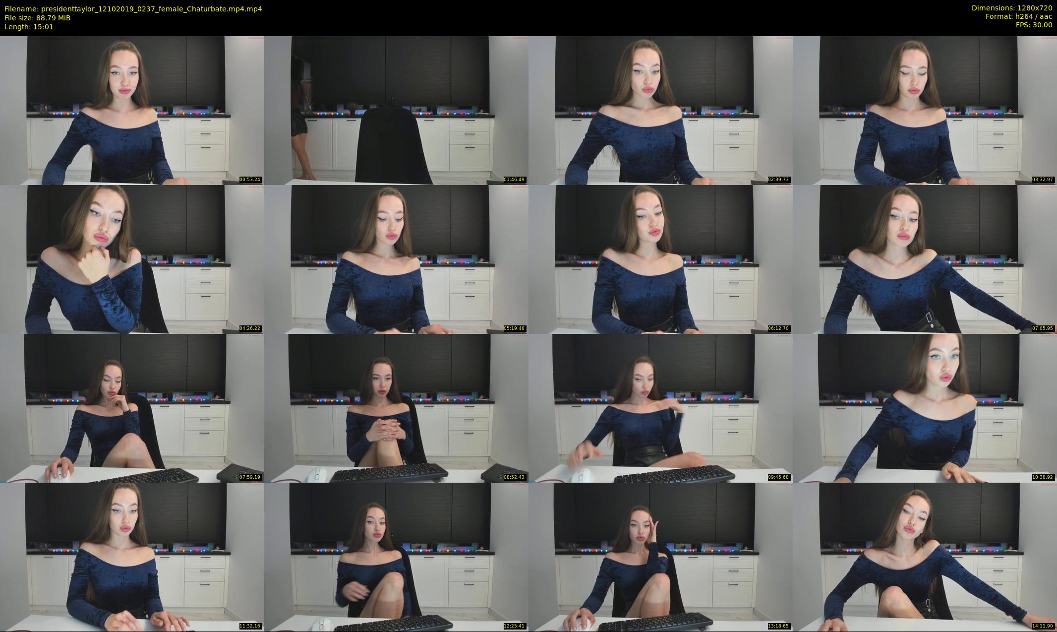 presidenttaylor — 16 minute Chaturbate female cam show recording, 720p, Oct 12, 2019
