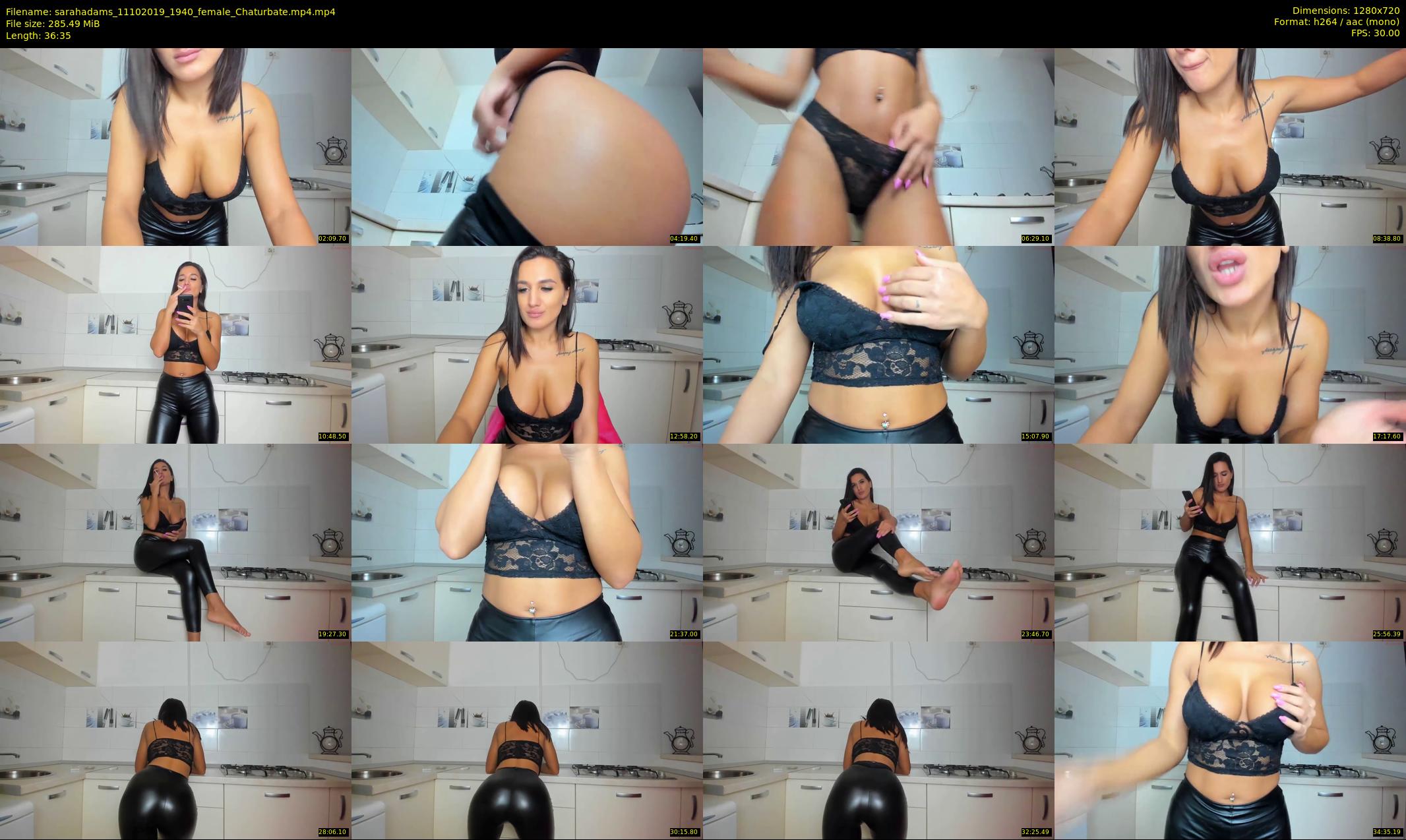 sarahadams — 37 minute Chaturbate female cam show recording, 720p, Oct 11, 2019