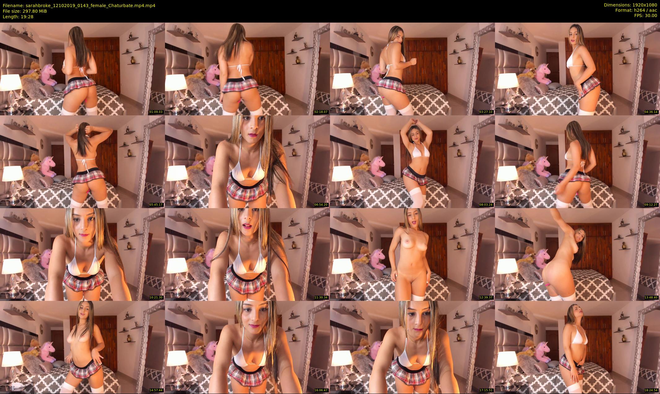 sarahbroke — 20 minute Chaturbate female cam show recording, 1080p, Oct 12, 2019