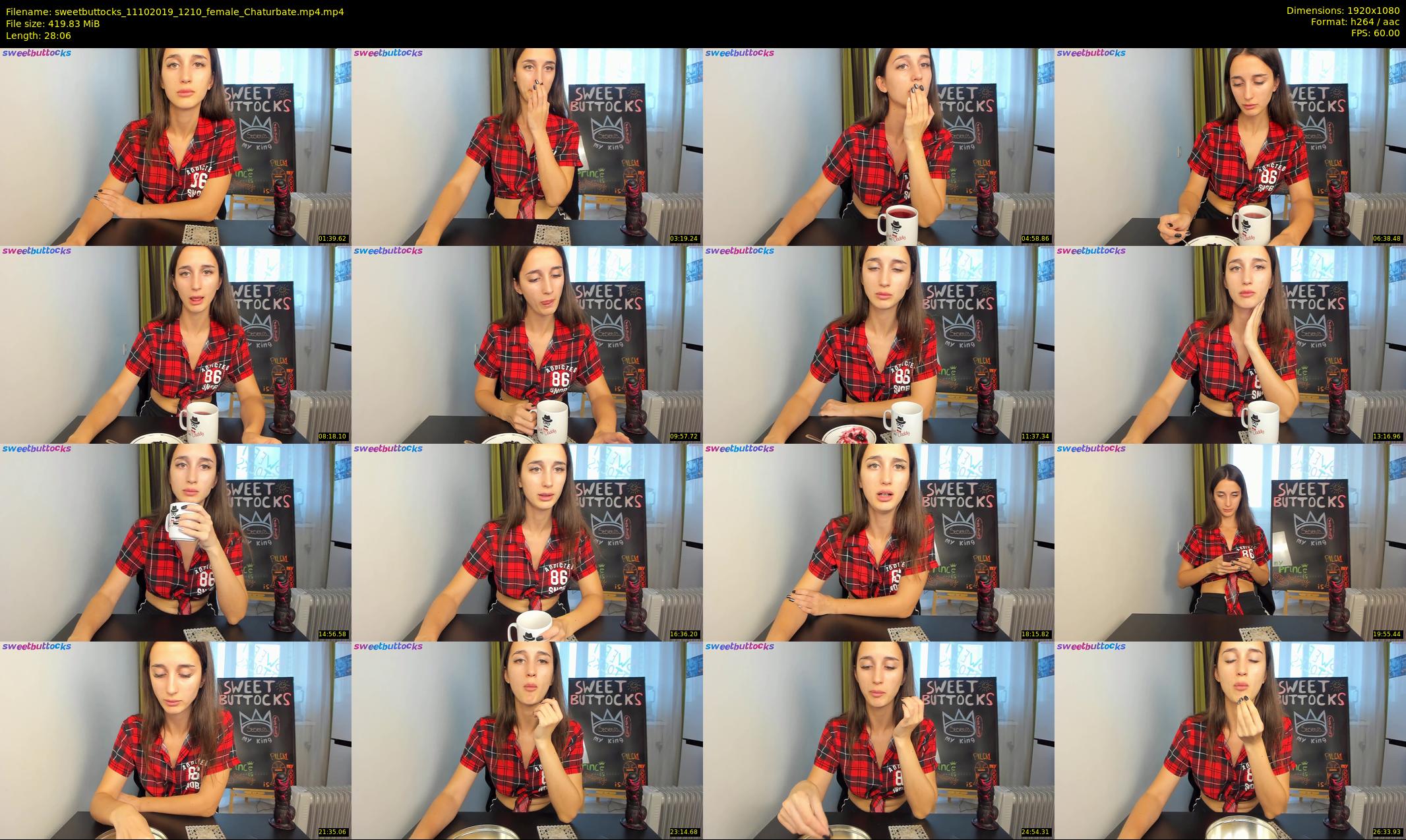 sweetbuttocks — 29 minute Chaturbate female cam show recording, 1080p, Oct 11, 2019