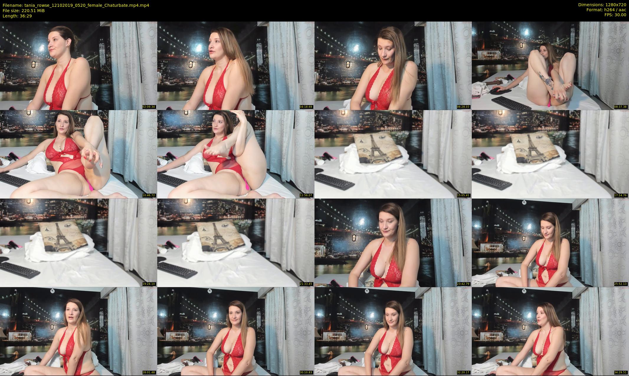 tania_rowse — 37 minute Chaturbate female cam show recording, 720p, Oct 12, 2019