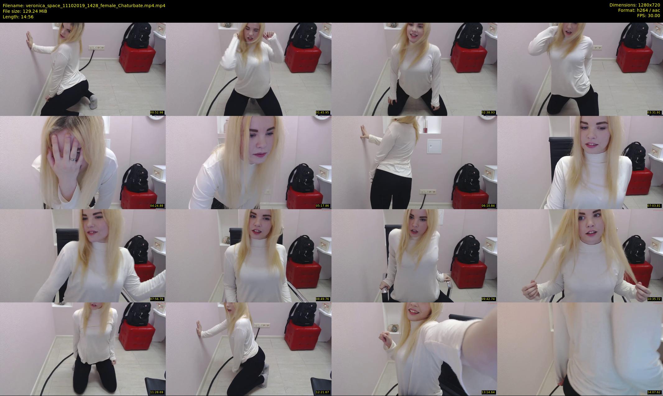 veronica_space — 15 minute Chaturbate female cam show recording, 720p, Oct 11, 2019