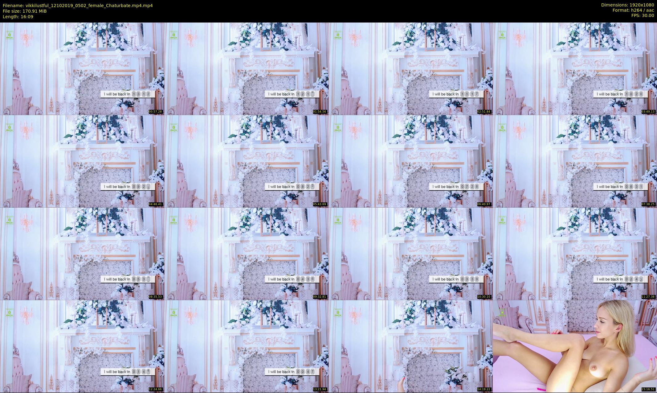 vikkilustful — 17 minute Chaturbate female cam show recording, 1080p, Oct 12, 2019