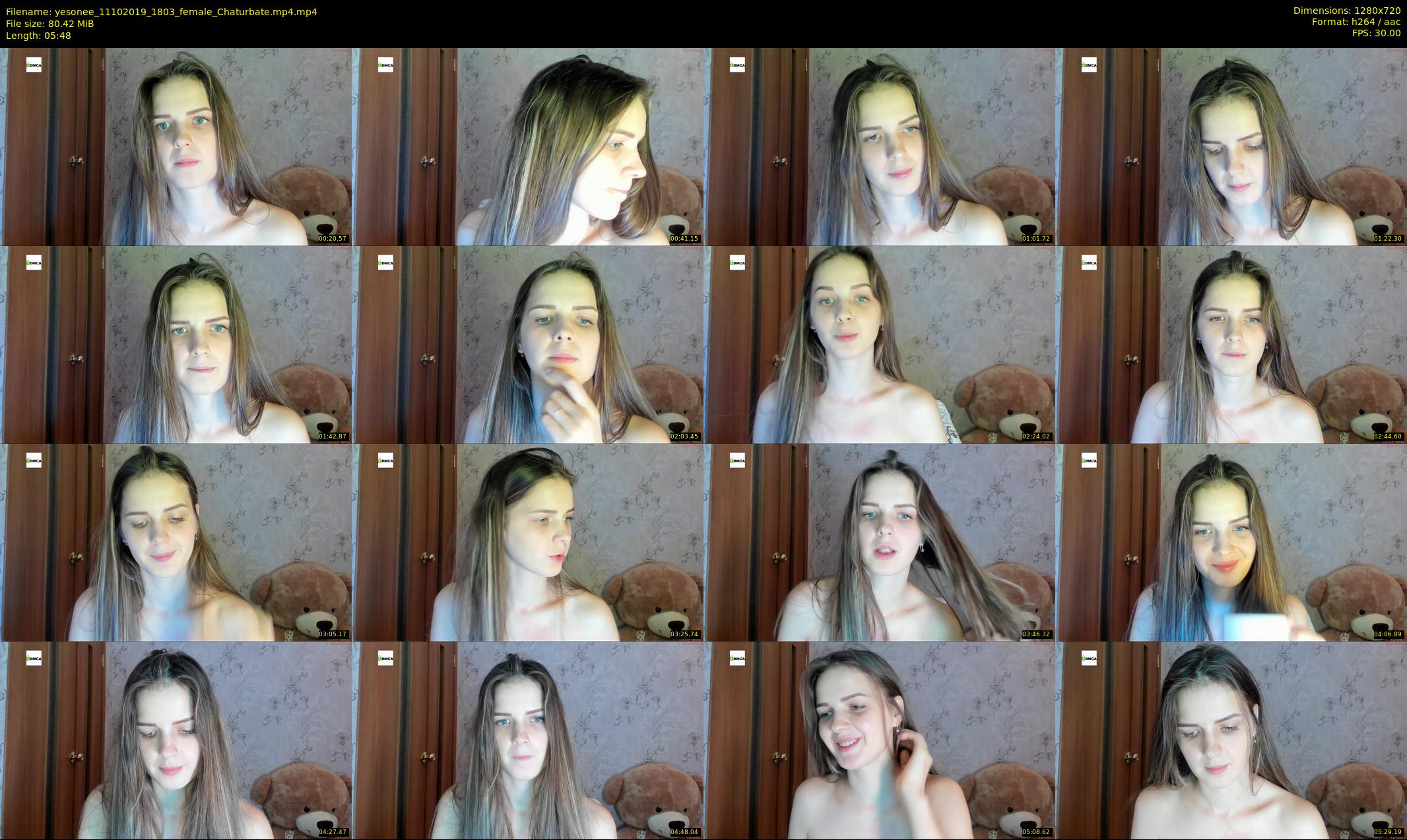 yesonee — 6 minute Chaturbate female cam show recording, 720p, Oct 11, 2019