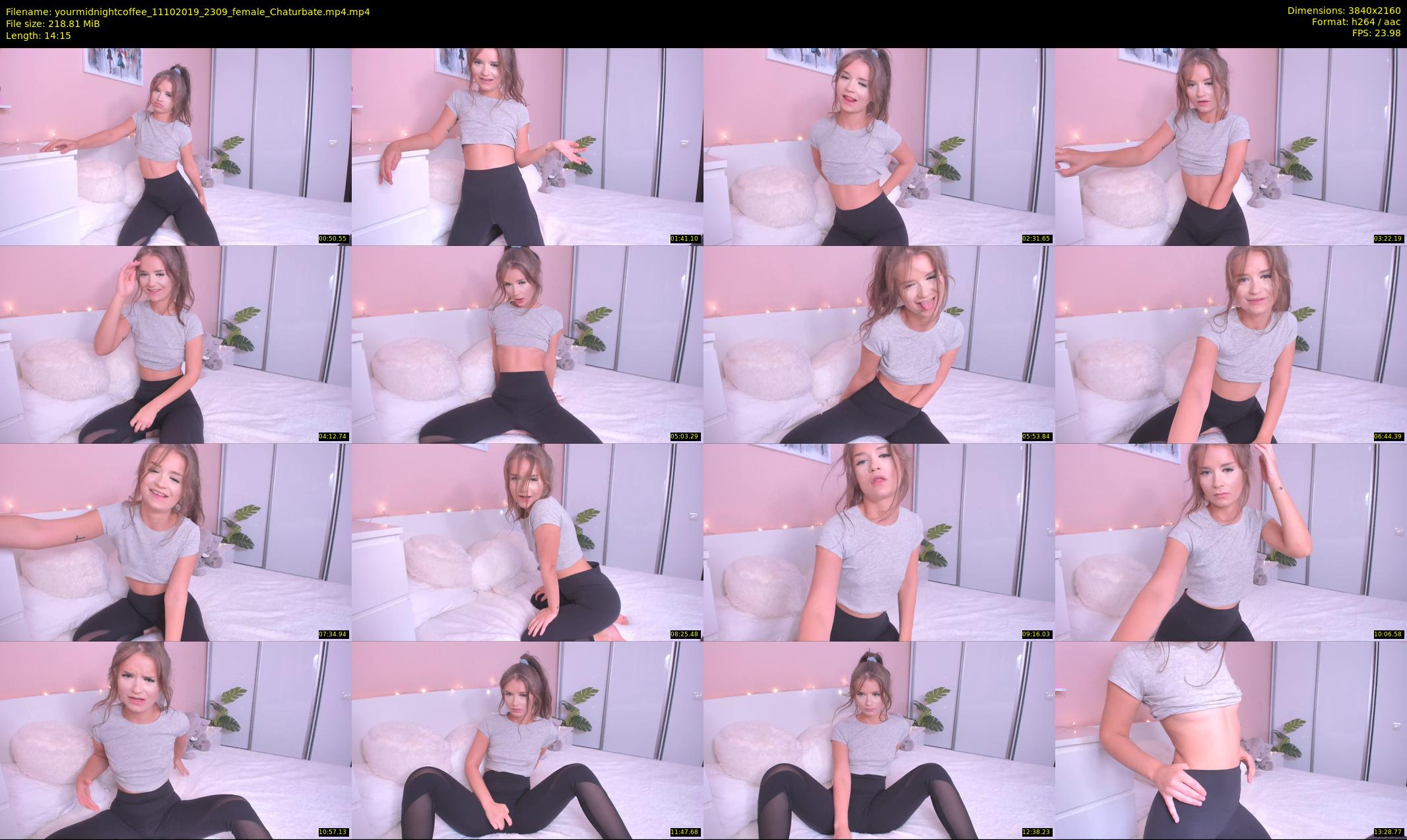 yourmidnightcoffee — 15 minute Chaturbate female cam show recording, 4K, Oct 11, 2019