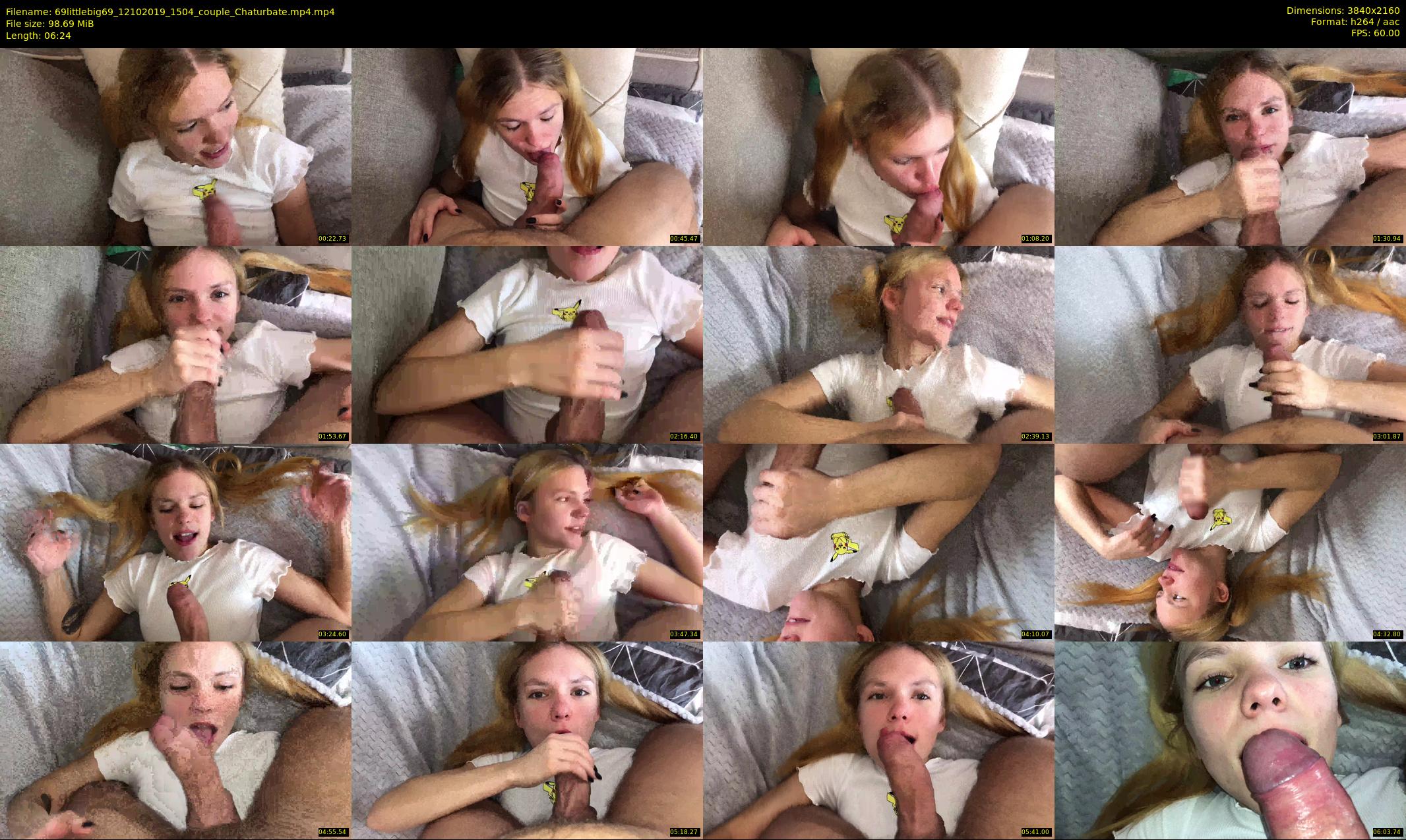 69littlebig69 — 7 minute Chaturbate couple cam show recording, 4K, Oct 12, 2019
