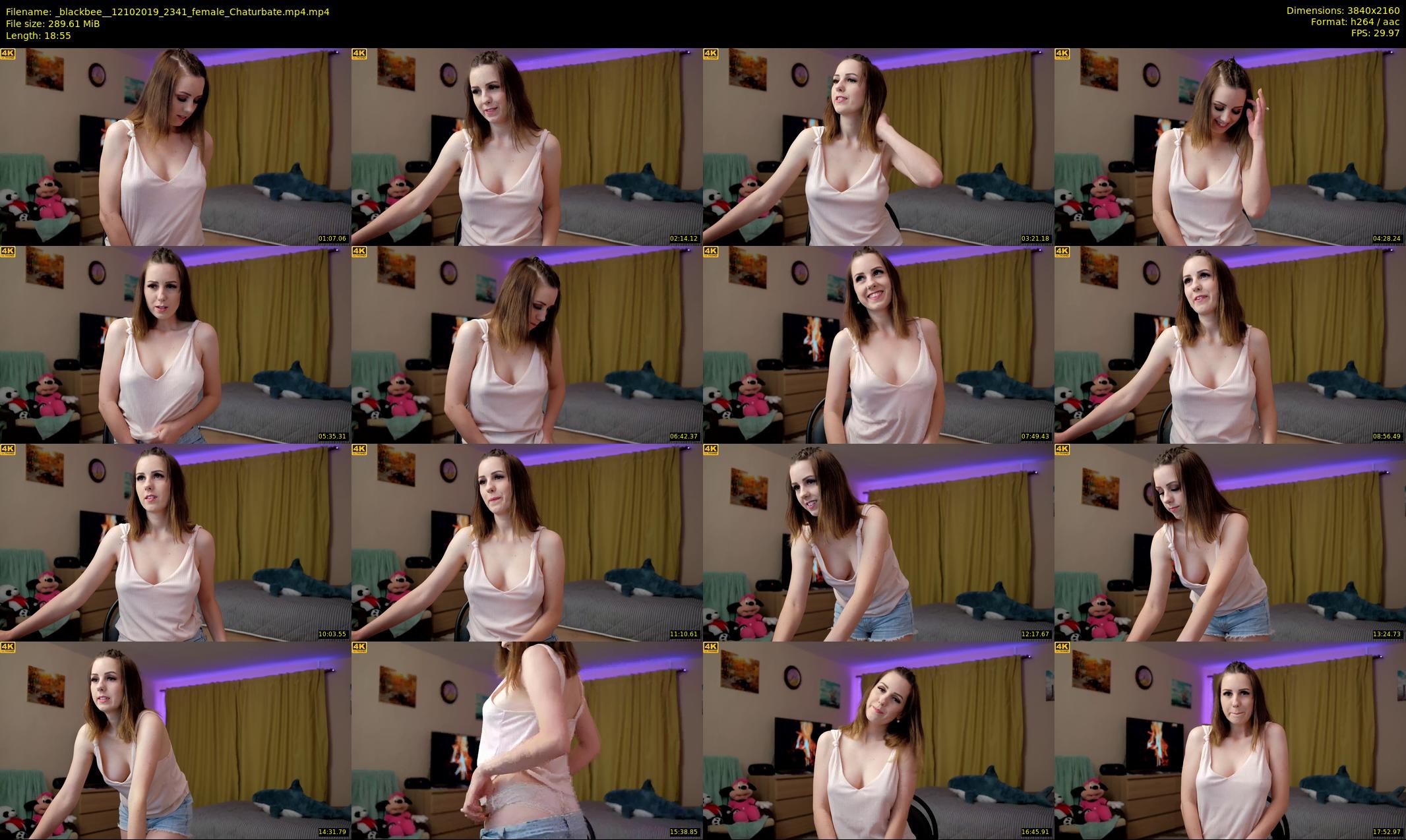 _blackbee_ — 19 minute Chaturbate female cam show recording, 4K, Oct 12, 2019