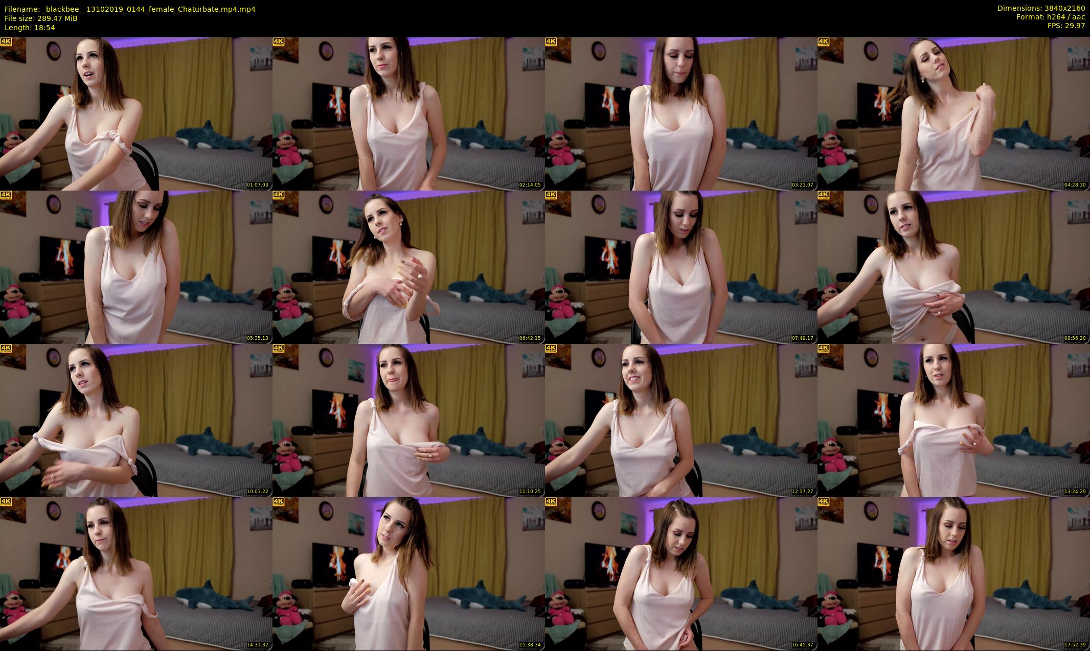_blackbee_ — 19 minute Chaturbate female cam show recording, 4K, Oct 13, 2019