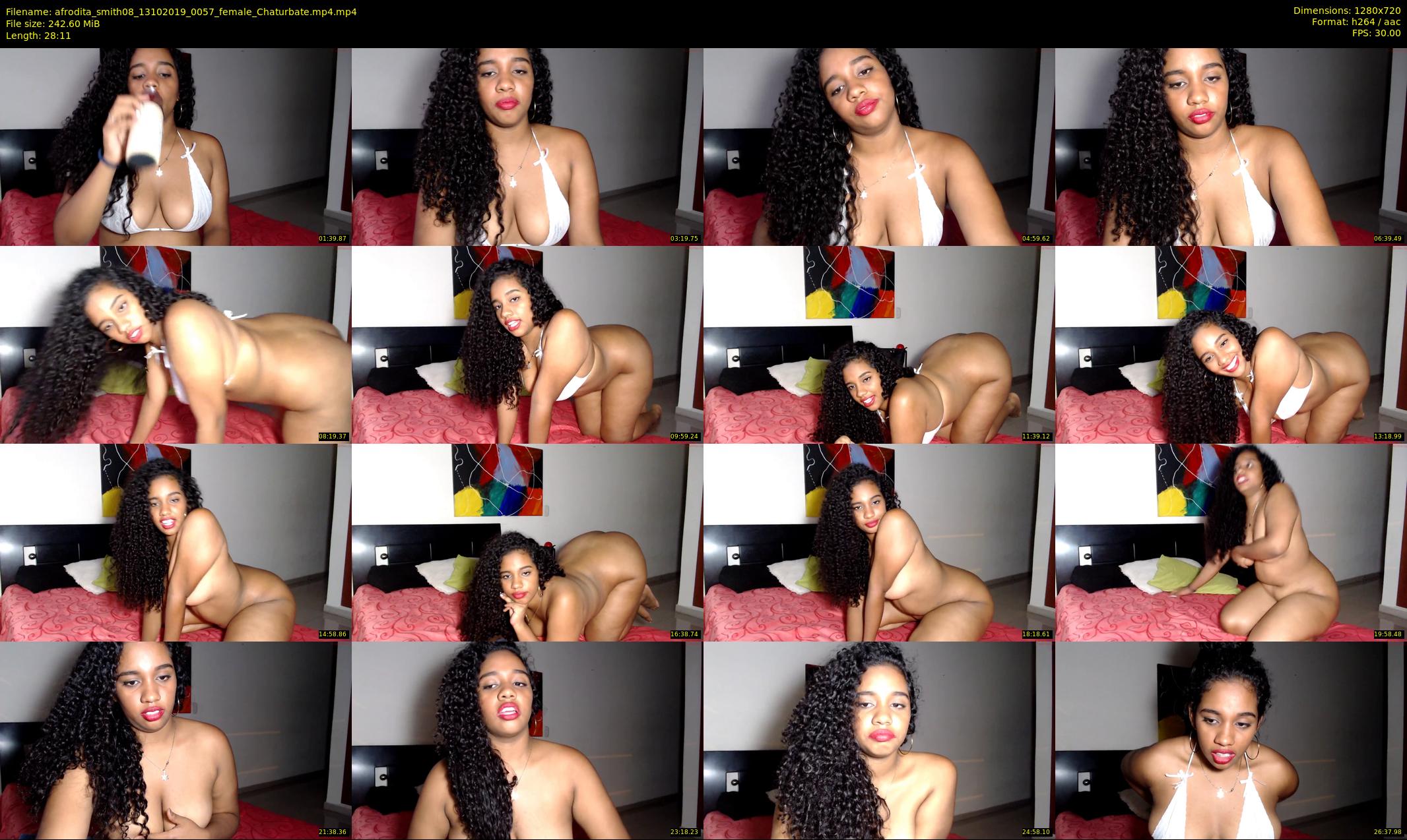 afrodita_smith08 — 29 minute Chaturbate female cam show recording, 720p, Oct 13, 2019