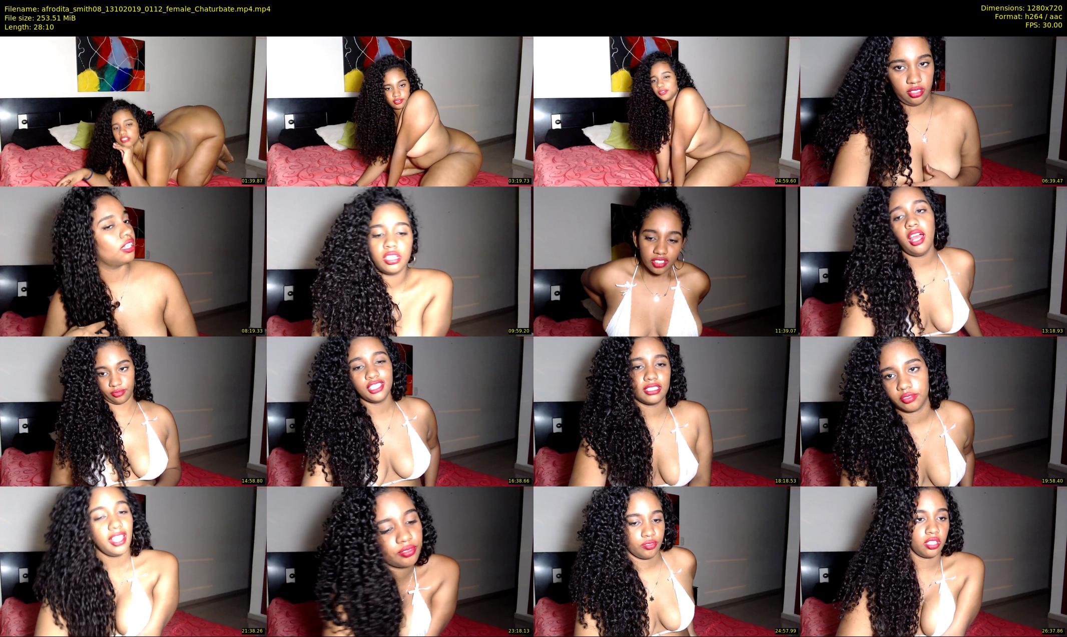 afrodita_smith08 — 29 minute Chaturbate female cam show recording, 720p, Oct 13, 2019