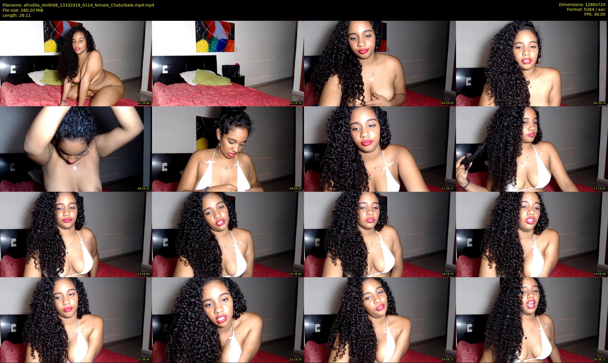 afrodita_smith08 — 29 minute Chaturbate female cam show recording, 720p, Oct 13, 2019