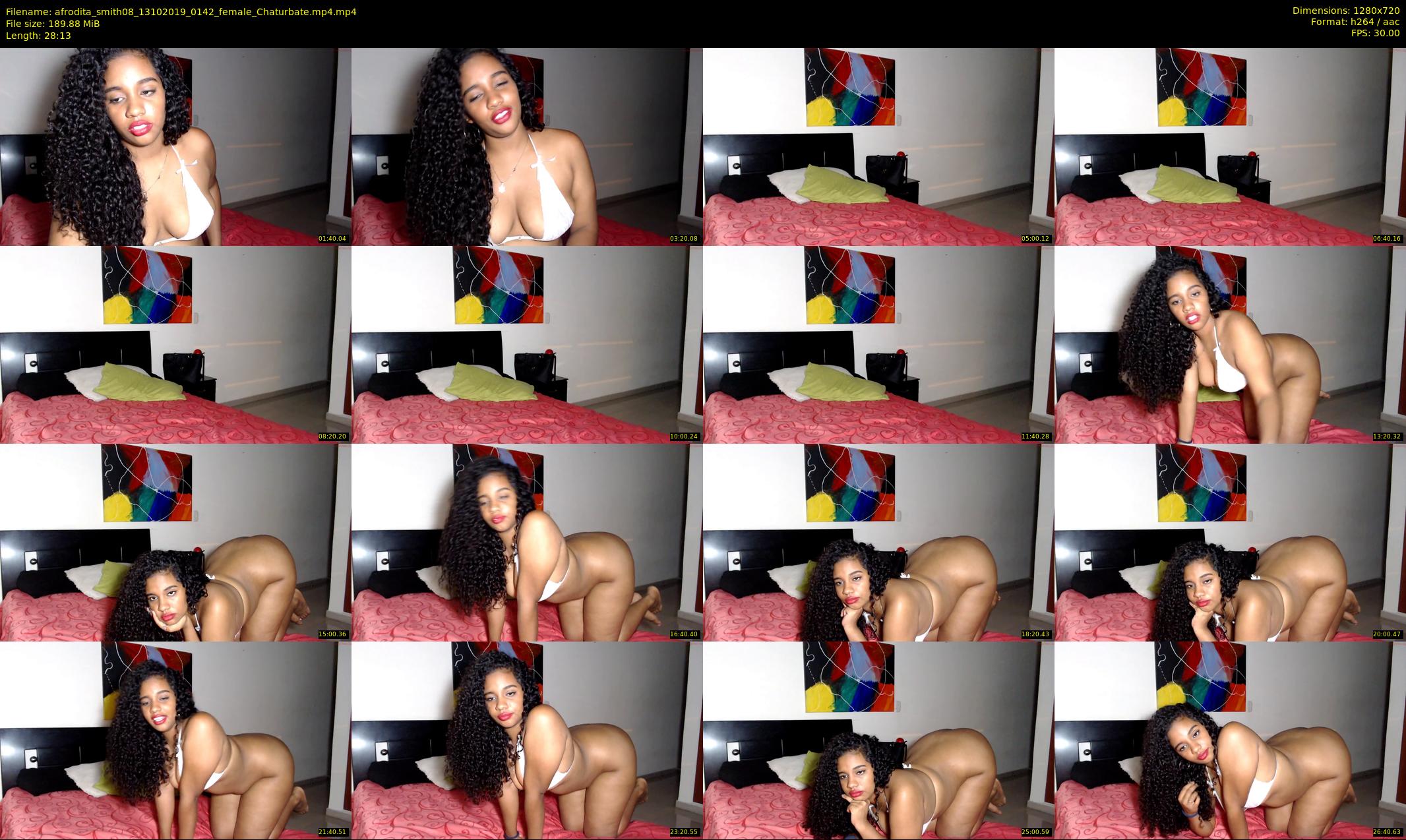 afrodita_smith08 — 29 minute Chaturbate female cam show recording, 720p, Oct 13, 2019