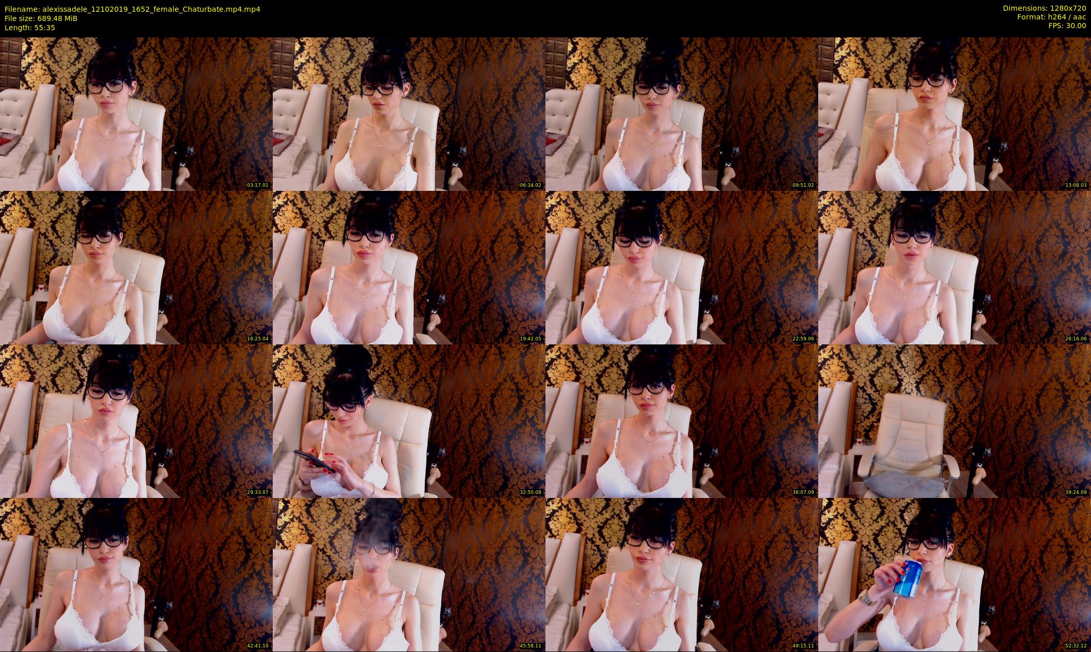 alexissadele — 56 minute Chaturbate female cam show recording, 720p, Oct 12, 2019