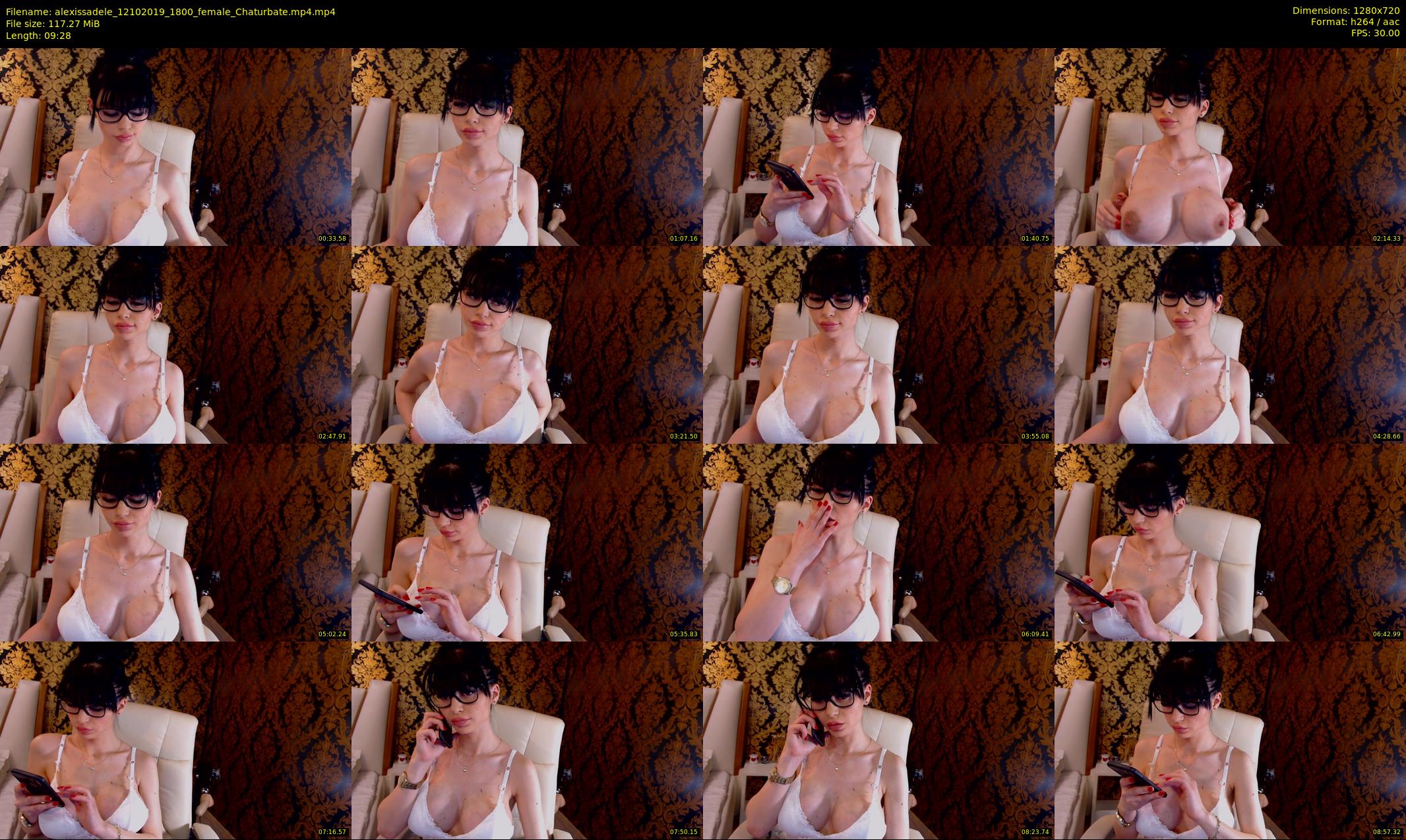 alexissadele — 10 minute Chaturbate female cam show recording, 720p, Oct 12, 2019