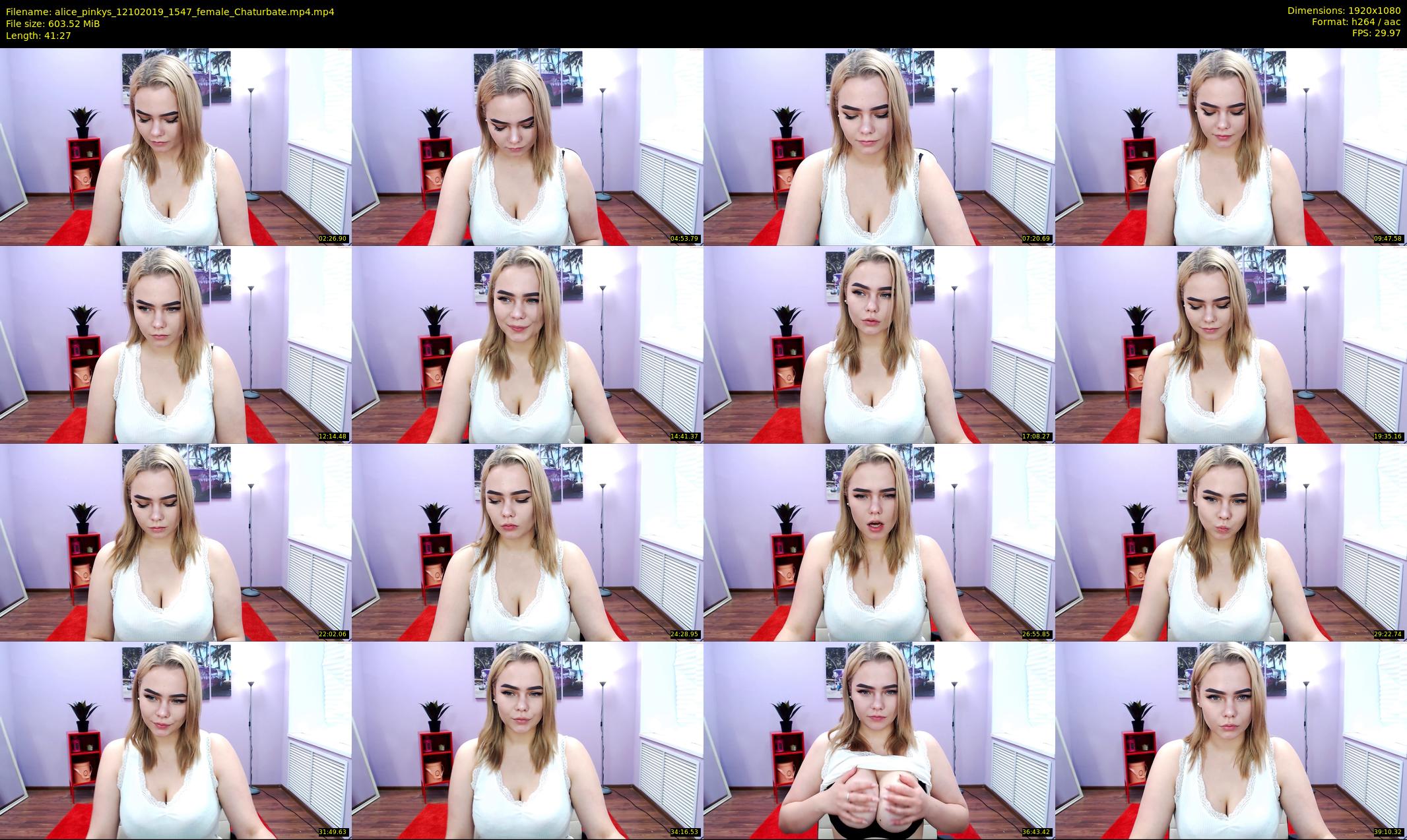 alice_pinkys — 42 minute Chaturbate female cam show recording, 1080p, Oct 12, 2019
