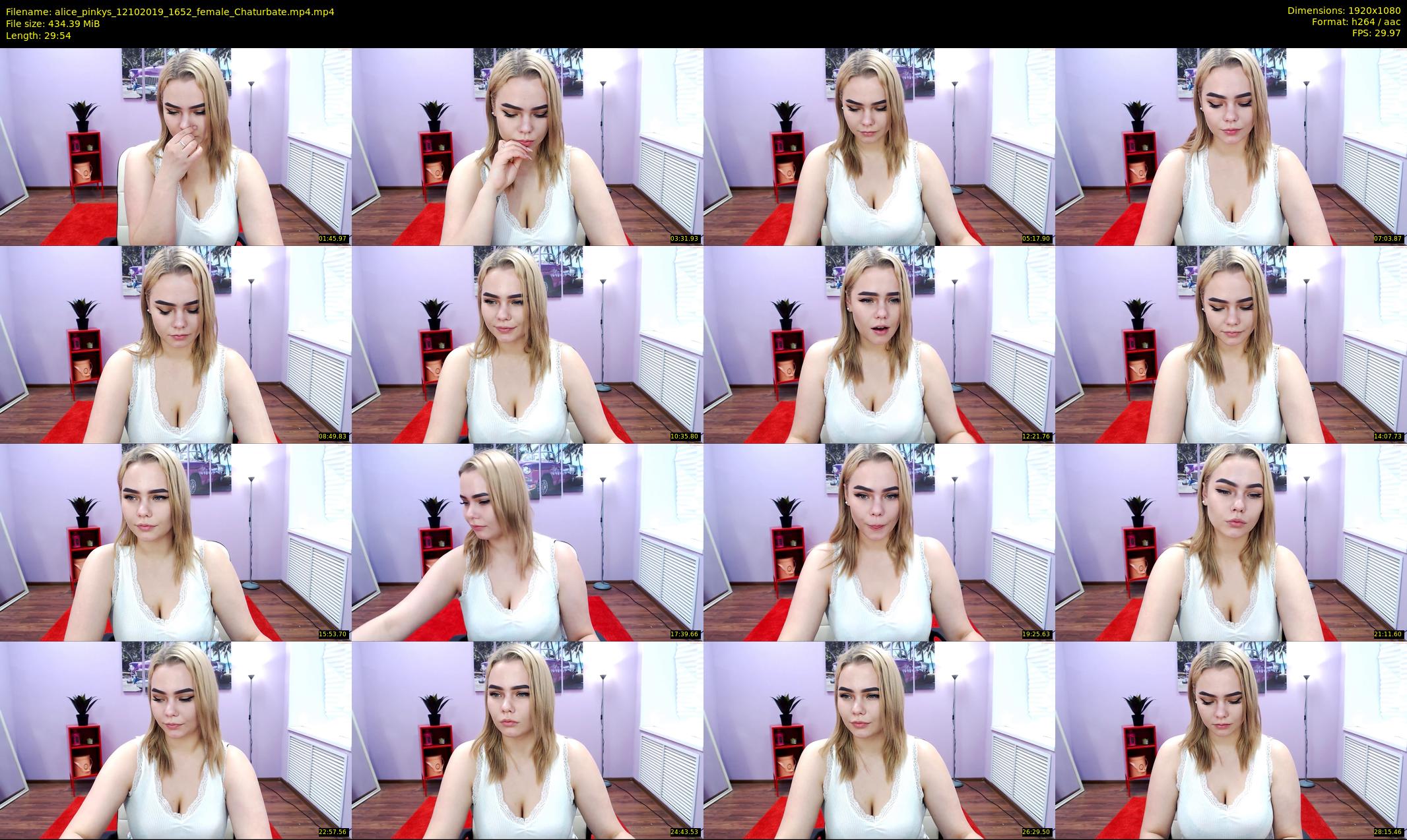 alice_pinkys — 30 minute Chaturbate female cam show recording, 1080p, Oct 12, 2019