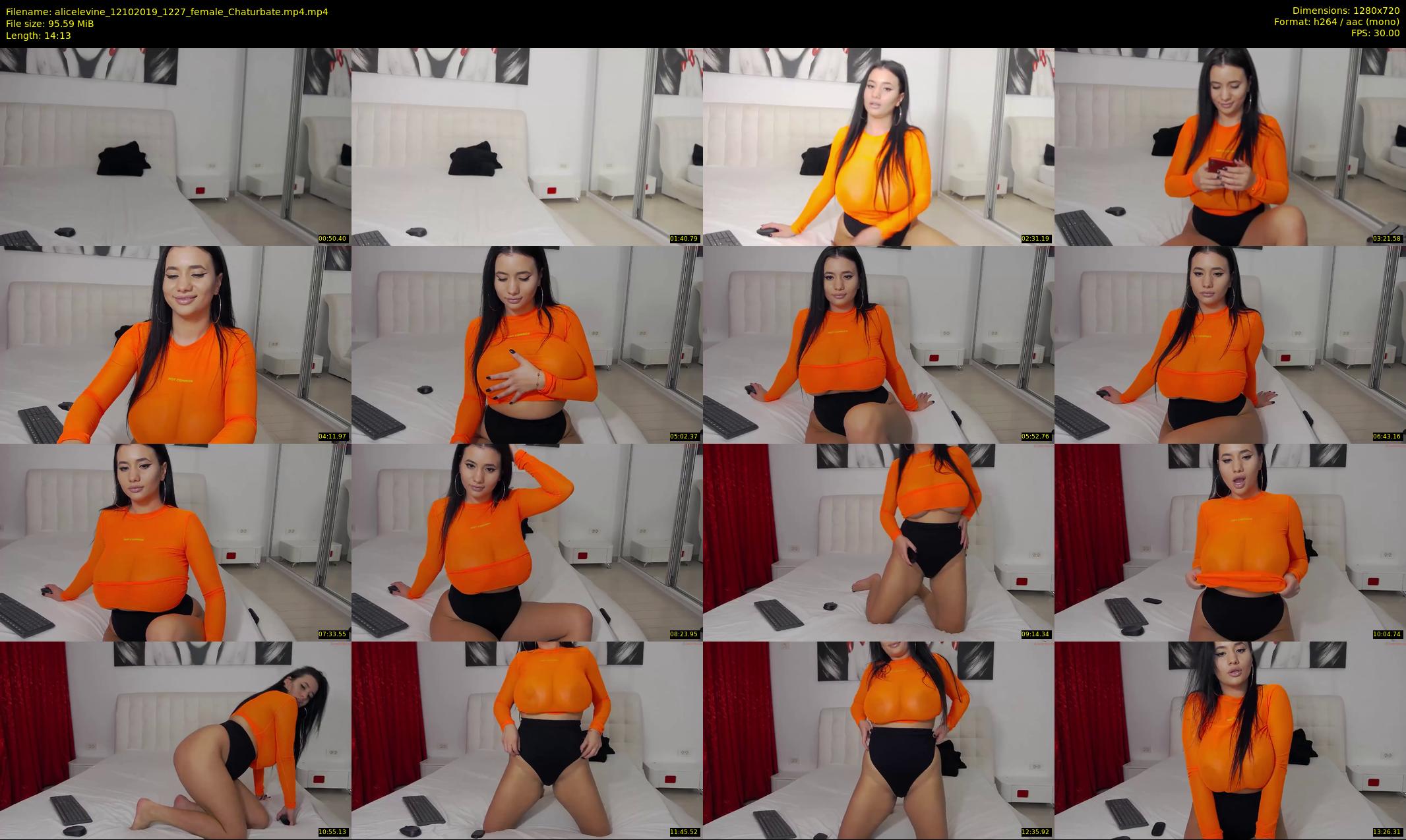 alicelevine — 15 minute Chaturbate female cam show recording, 720p, Oct 12, 2019
