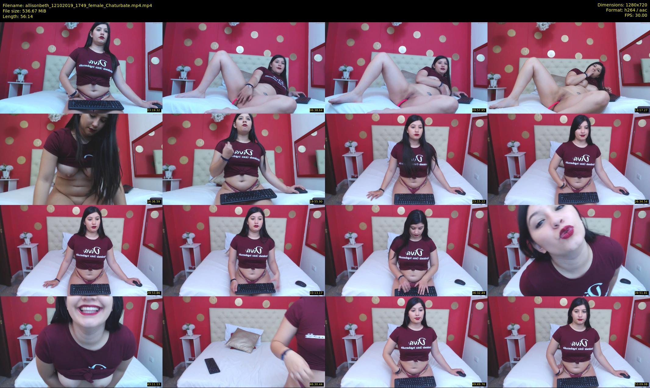 allisonbeth — 57 minute Chaturbate female cam show recording, 720p, Oct 12, 2019