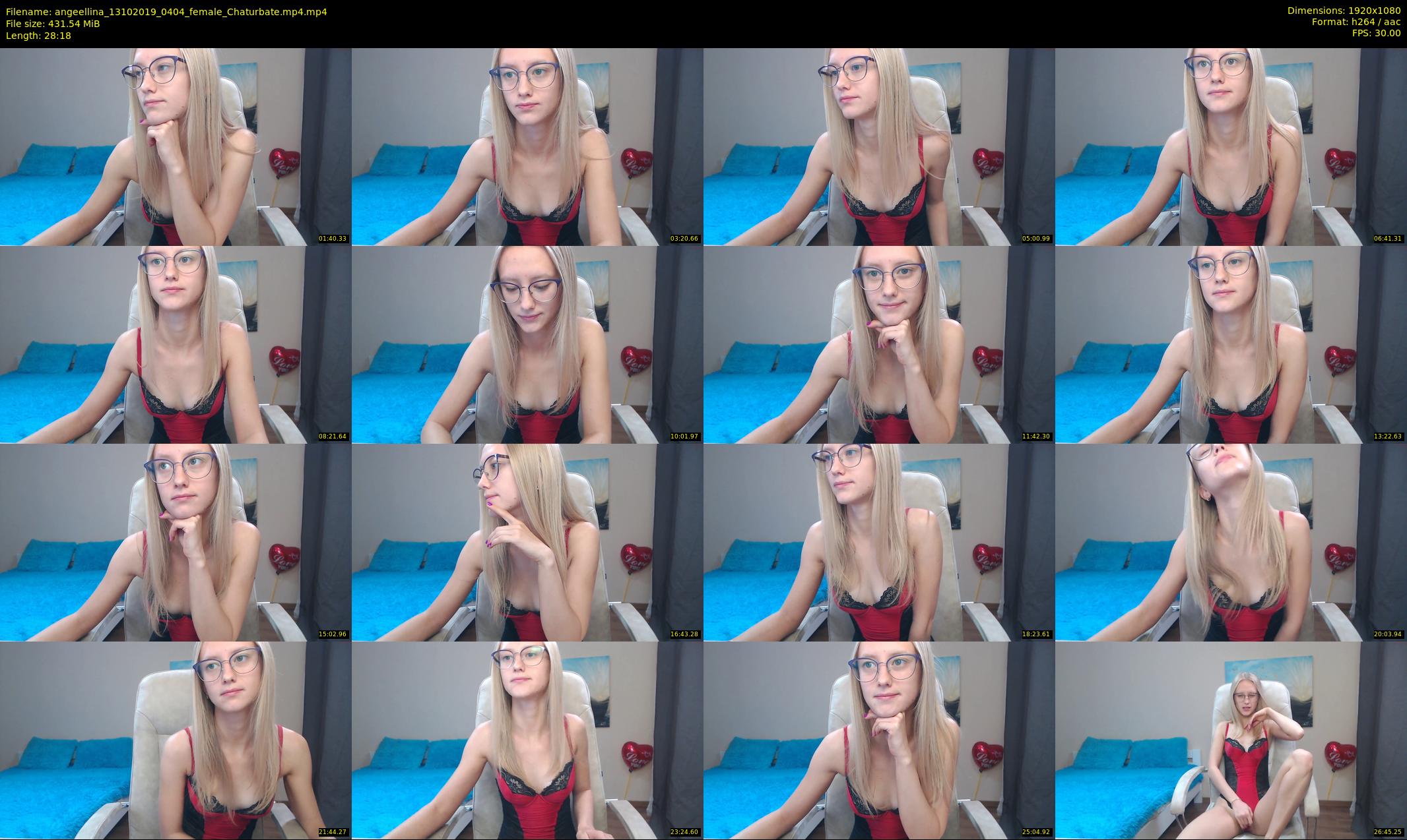 angeellina — 29 minute Chaturbate female cam show recording, 1080p, Oct 13, 2019