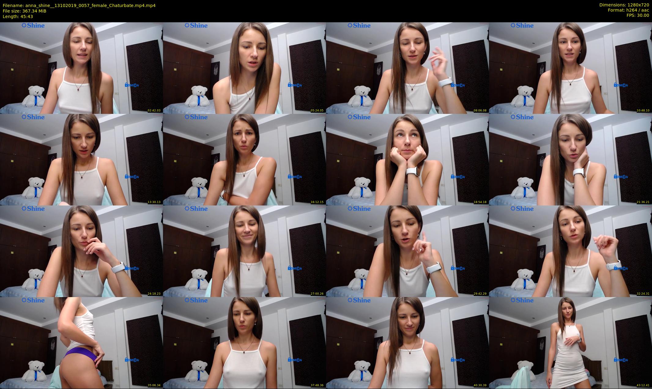 anna_shine_ — 46 minute Chaturbate female cam show recording, 720p, Oct 13, 2019