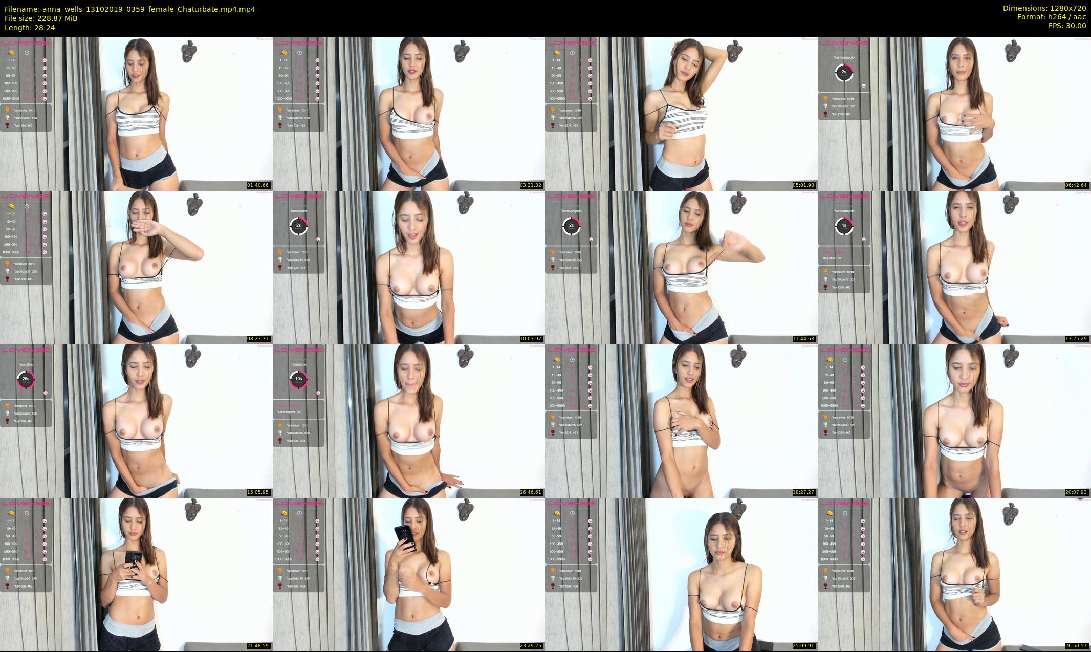 anna_wells — 29 minute Chaturbate female cam show recording, 720p, Oct 13, 2019