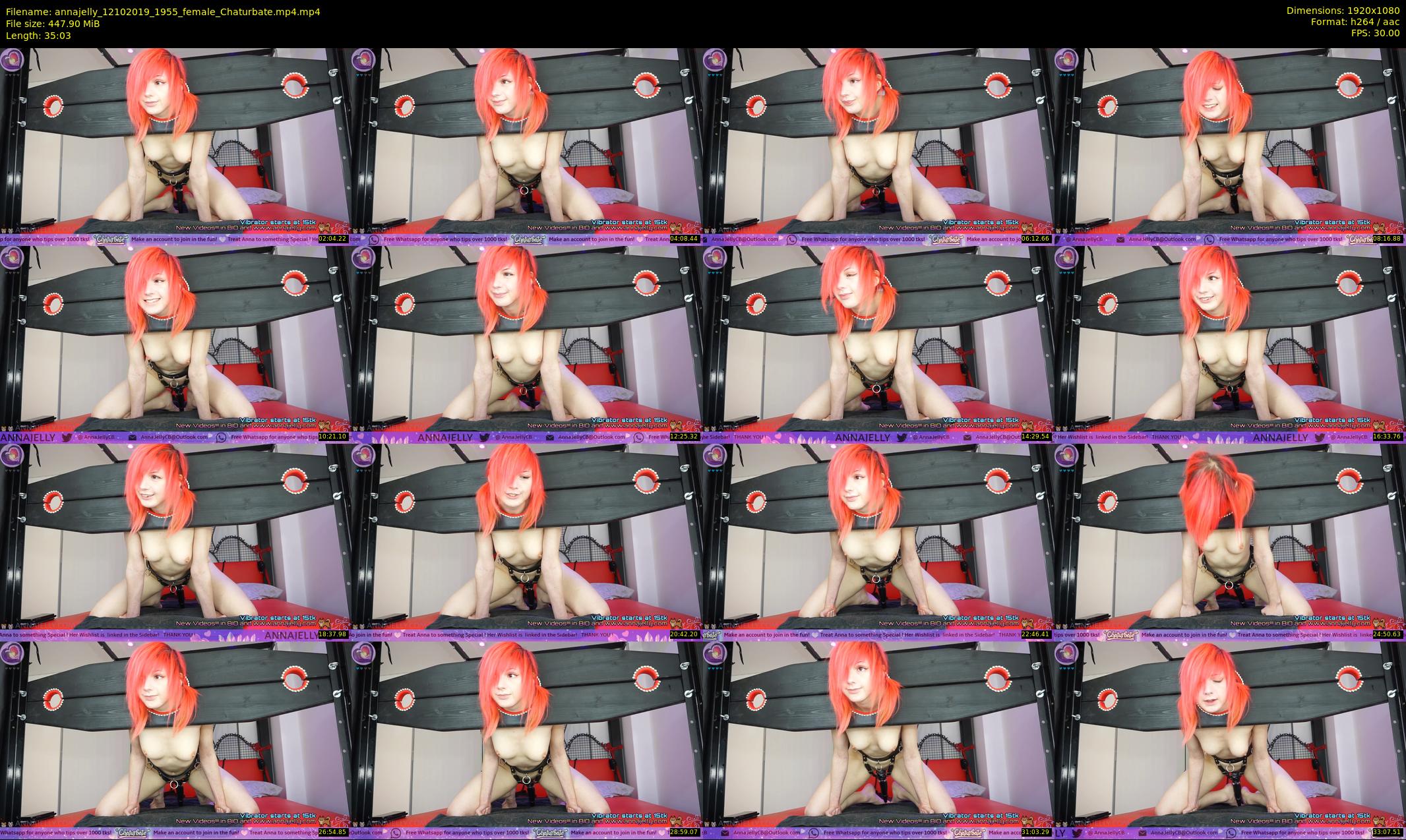annajelly — 36 minute Chaturbate couple cam show recording, 1080p, Oct 12, 2019