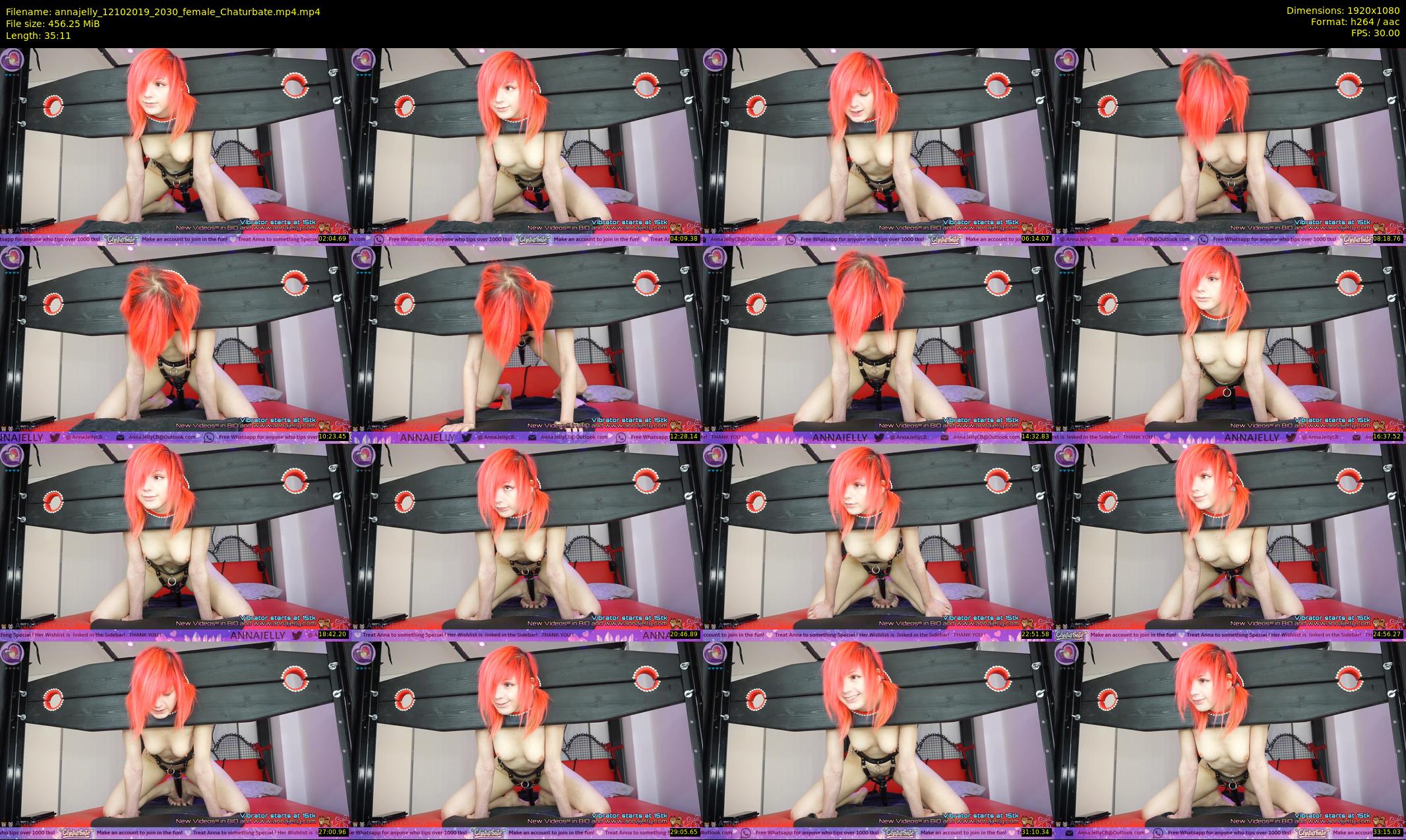 annajelly — 36 minute Chaturbate couple cam show recording, 1080p, Oct 12, 2019