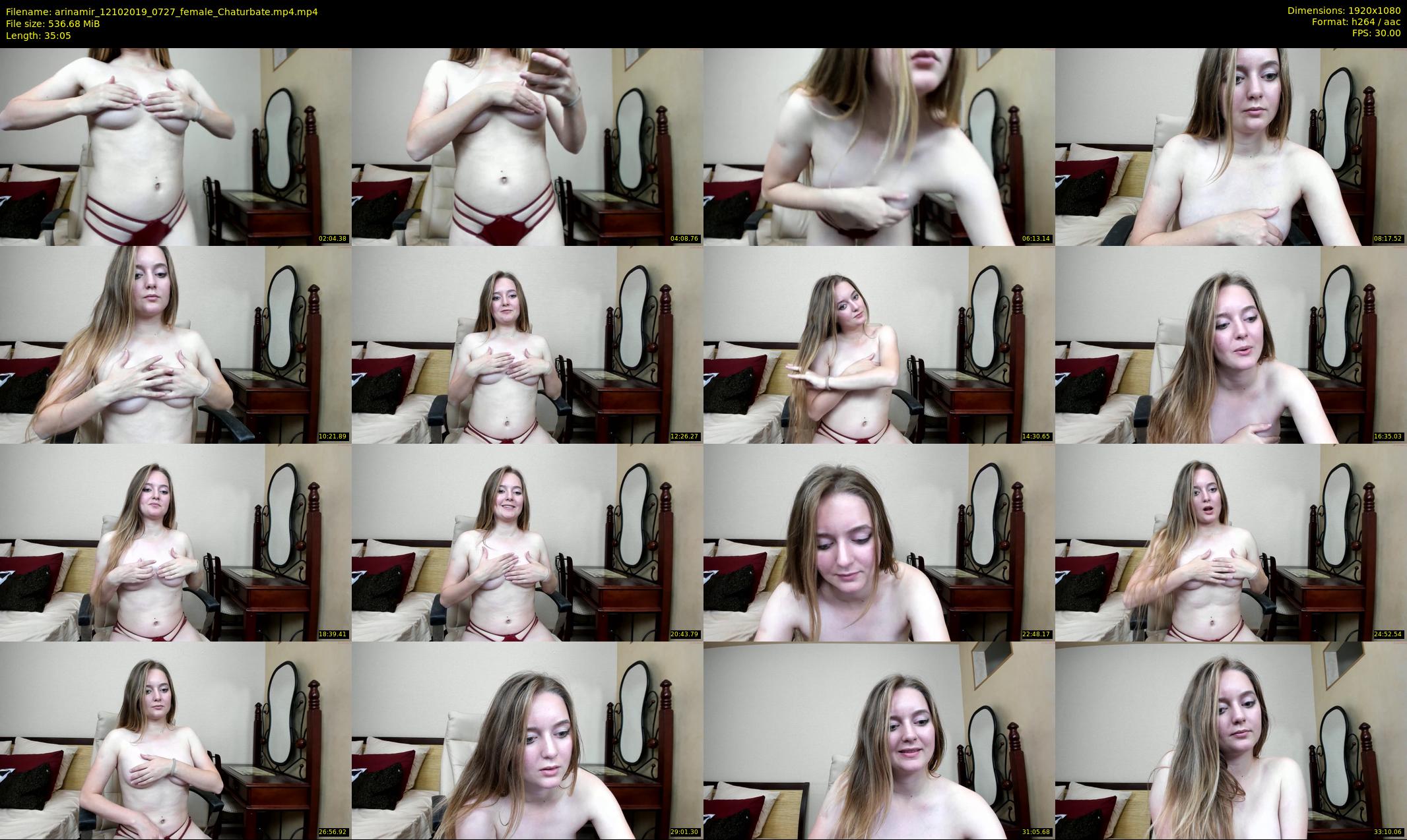 arinamir — 36 minute Chaturbate female cam show recording, 1080p, Oct 12, 2019