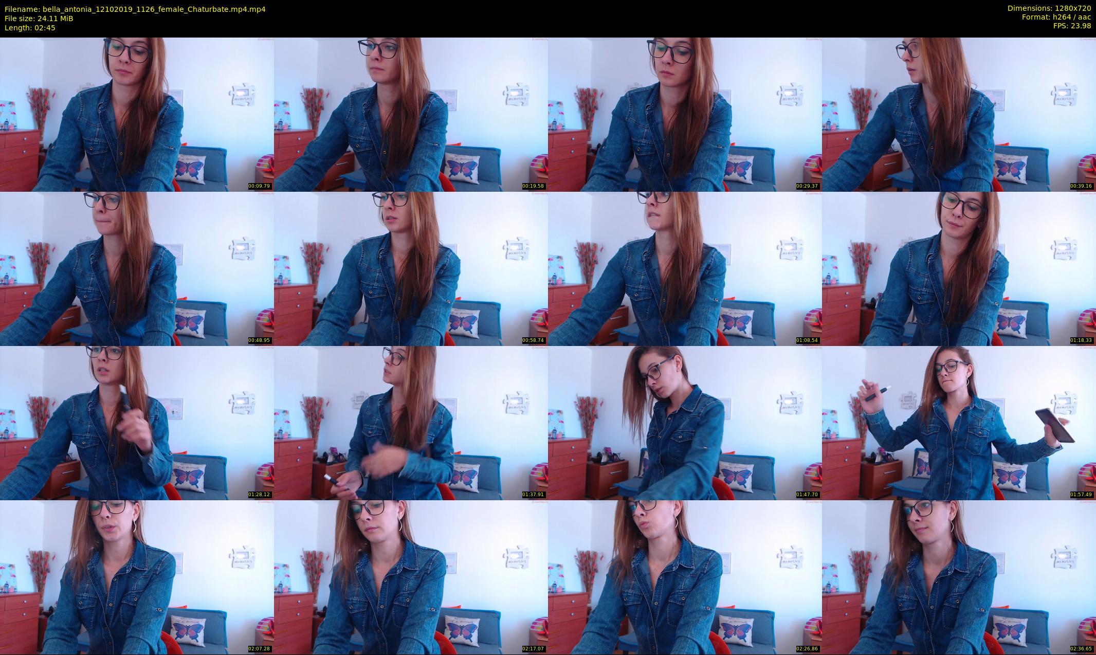 bella_antonia — 3 minute Chaturbate female cam show recording, 720p, Oct 12, 2019