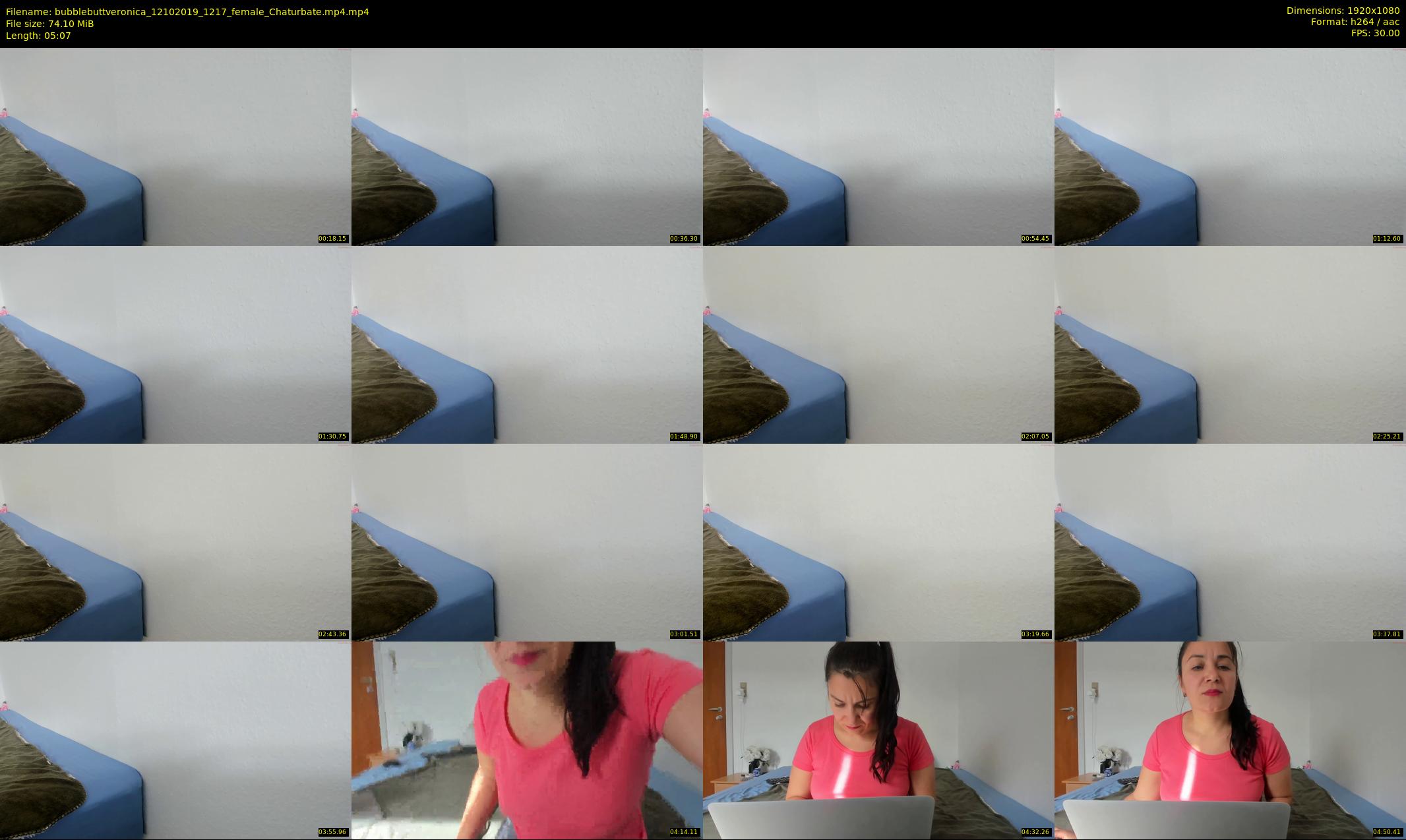 bubblebuttveronica — 6 minute Chaturbate female cam show recording, 1080p, Oct 12, 2019
