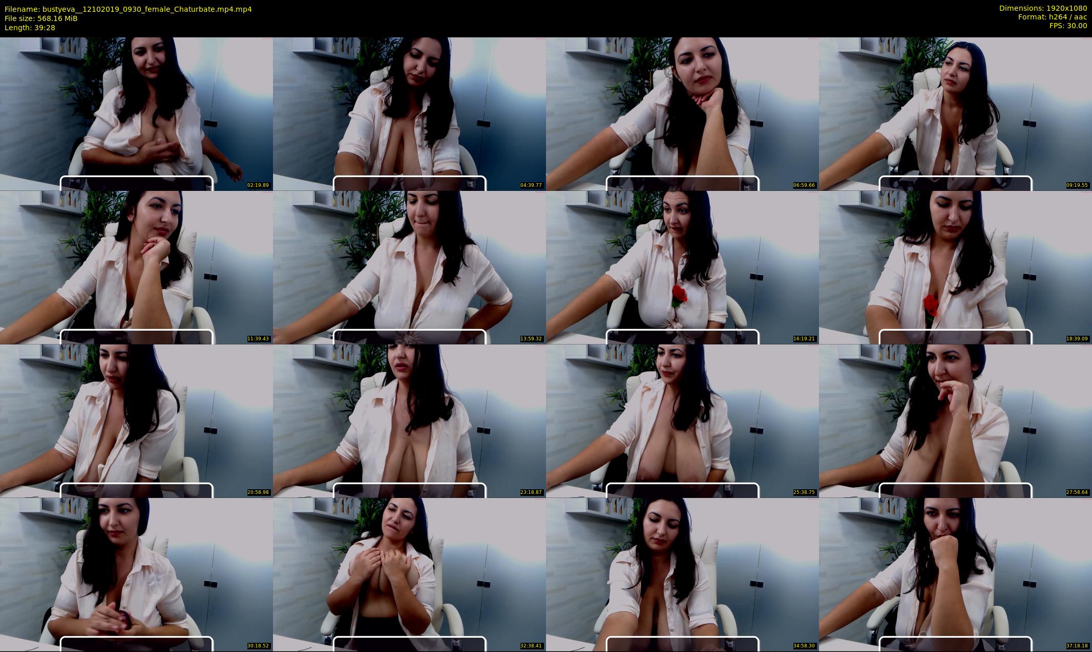 bustyeva_ — 40 minute Chaturbate female cam show recording, 1080p, Oct 12, 2019