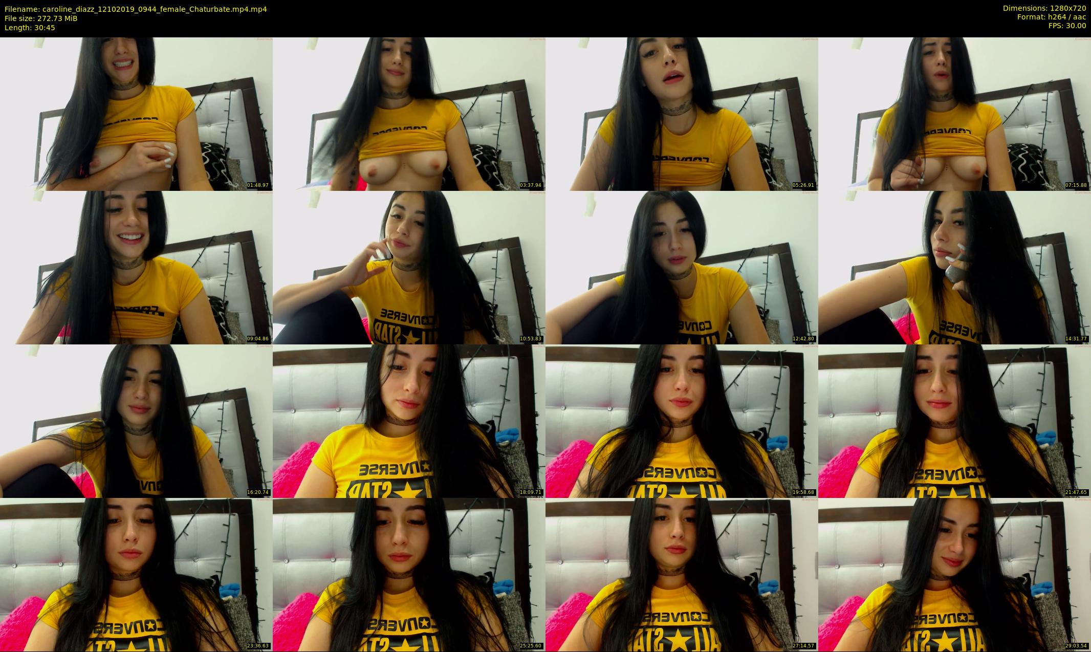 caroline_diazz — 31 minute Chaturbate female cam show recording, 720p, Oct 12, 2019