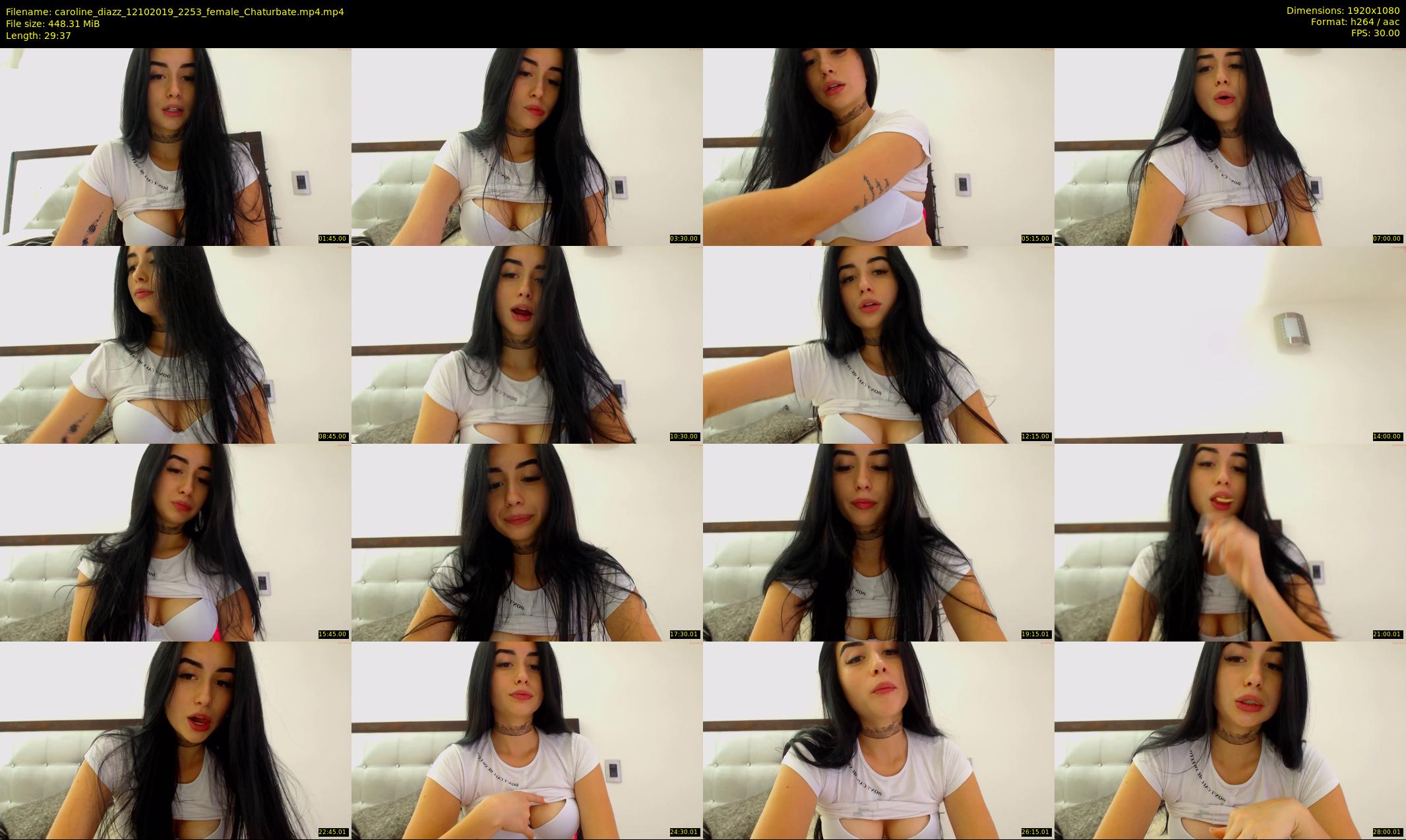 caroline_diazz — 30 minute Chaturbate female cam show recording, 1080p, Oct 12, 2019