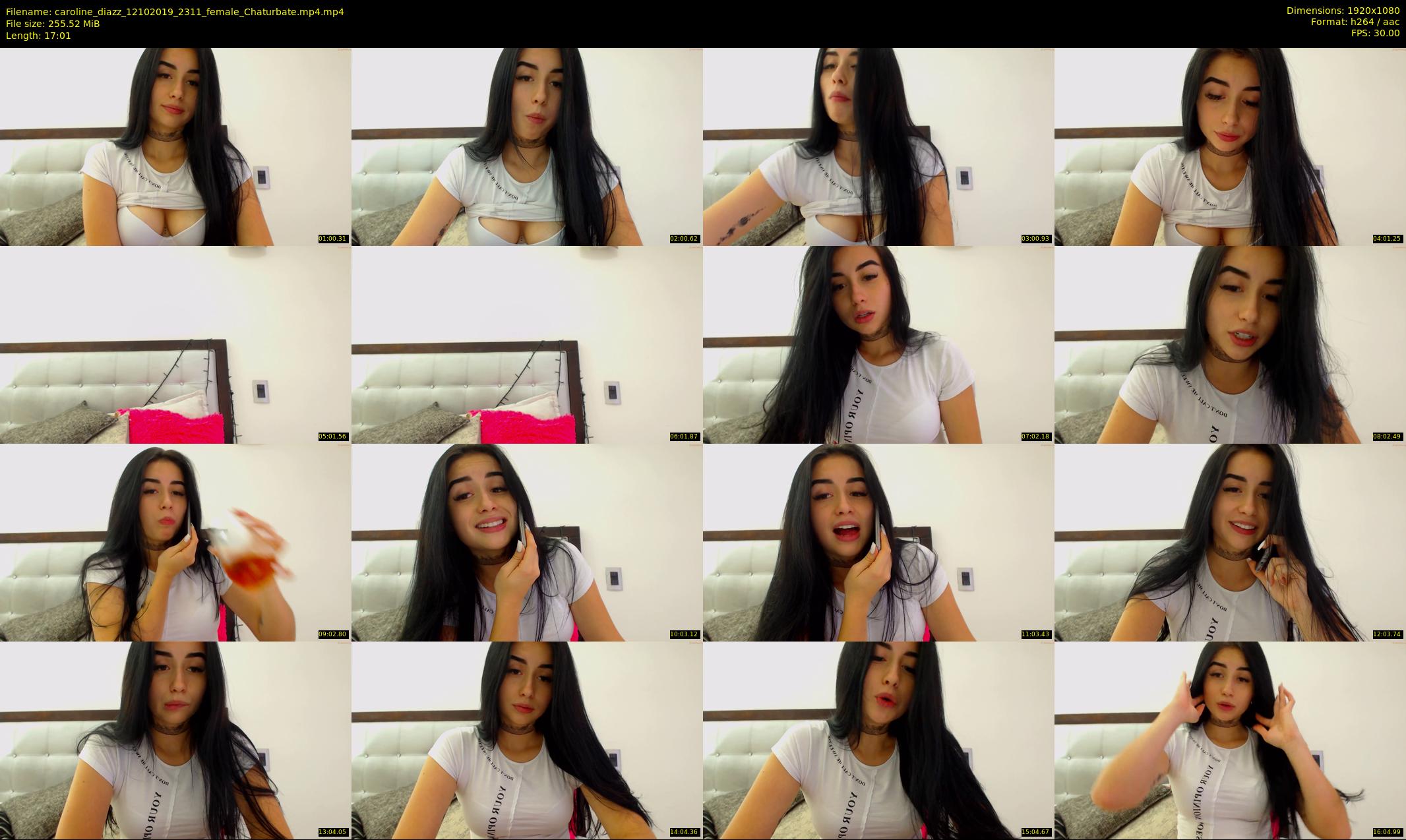 caroline_diazz — 18 minute Chaturbate female cam show recording, 1080p, Oct 12, 2019