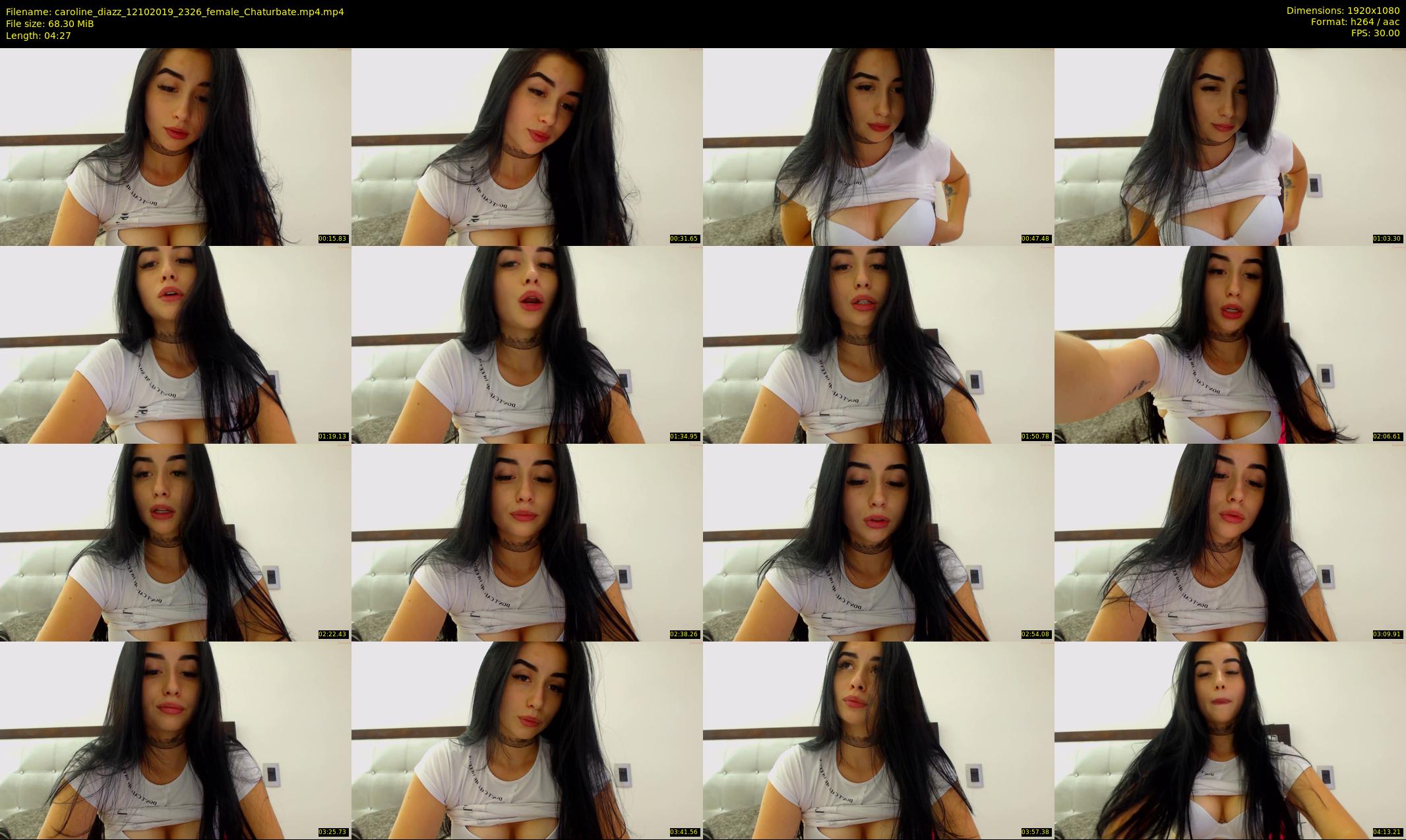 caroline_diazz — 5 minute Chaturbate female cam show recording, 1080p, Oct 12, 2019