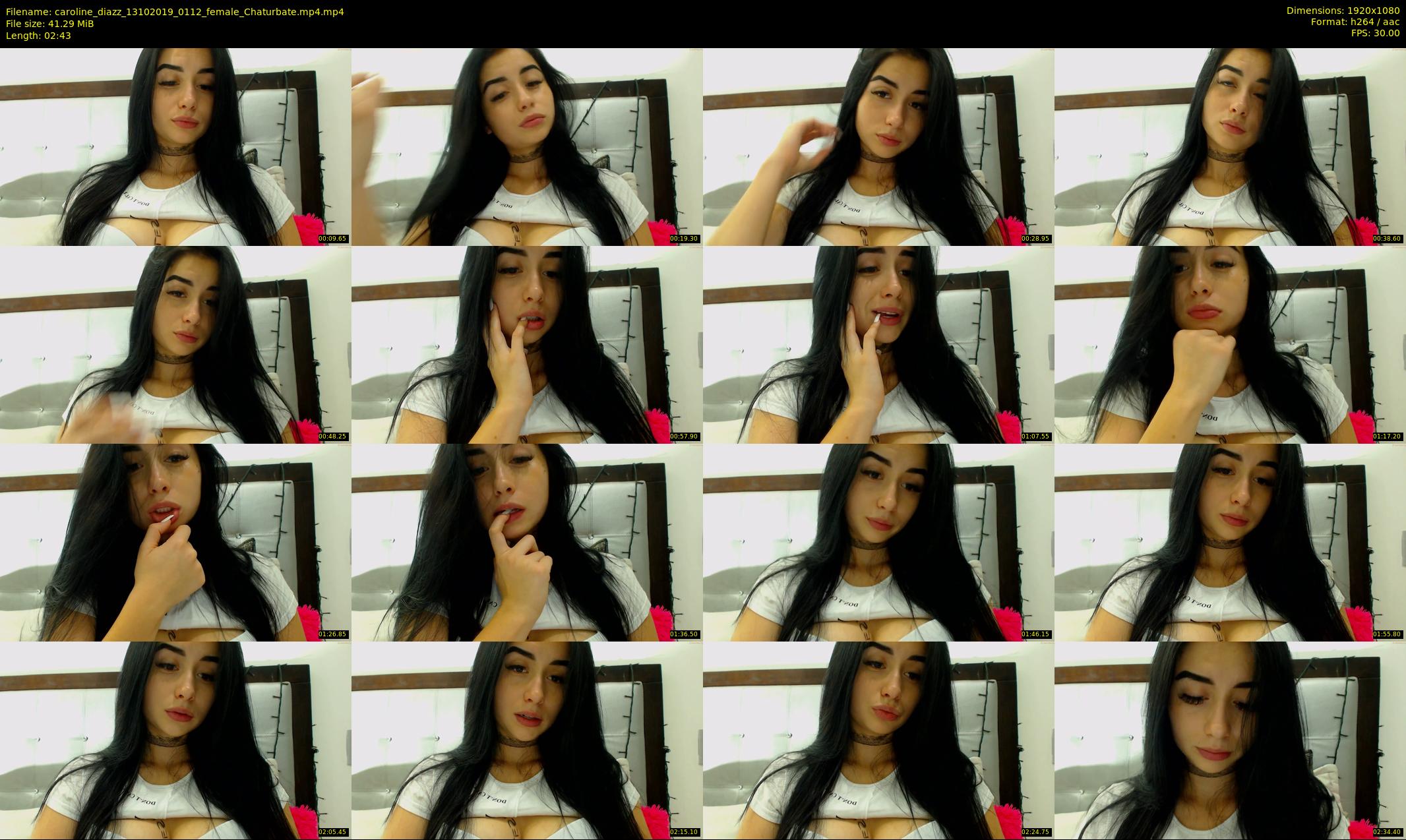 caroline_diazz — 3 minute Chaturbate female cam show recording, 1080p, Oct 13, 2019
