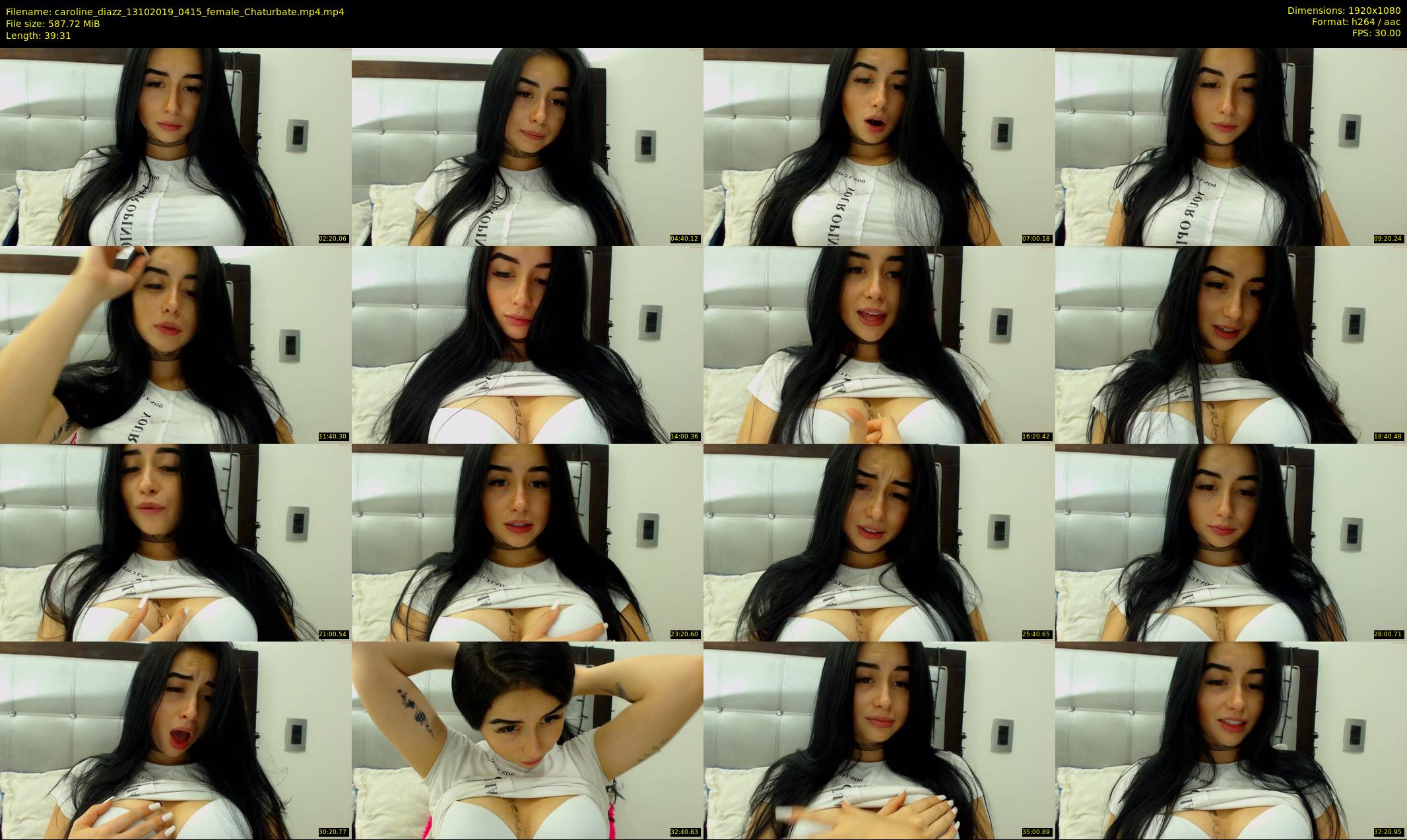caroline_diazz — 40 minute Chaturbate female cam show recording, 1080p, Oct 13, 2019