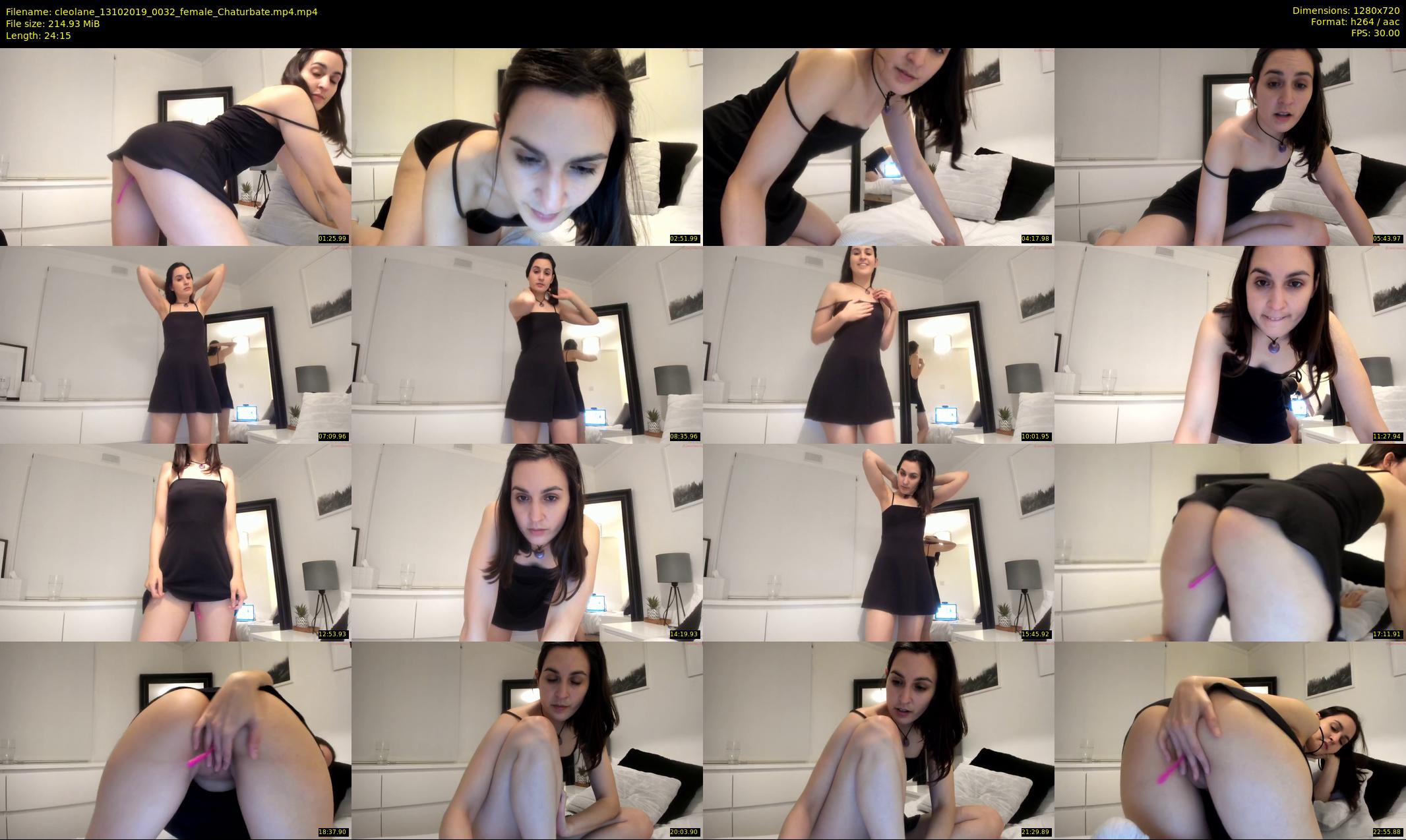 cleolane — 25 minute Chaturbate female cam show recording, 720p, Oct 13, 2019