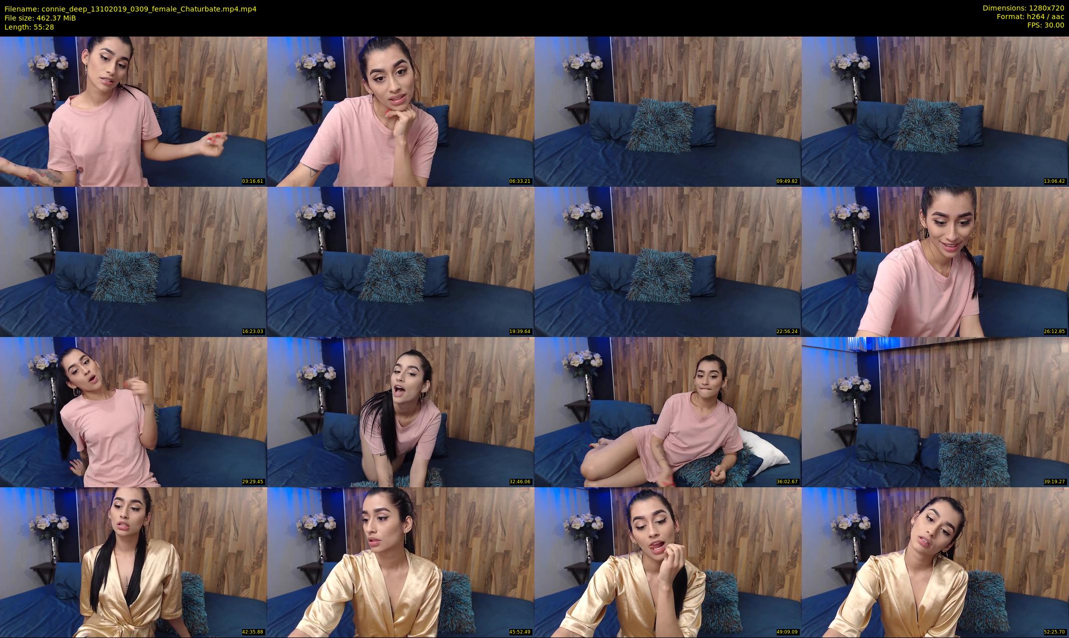 connie_deep — 56 minute Chaturbate female cam show recording, 720p, Oct 13, 2019