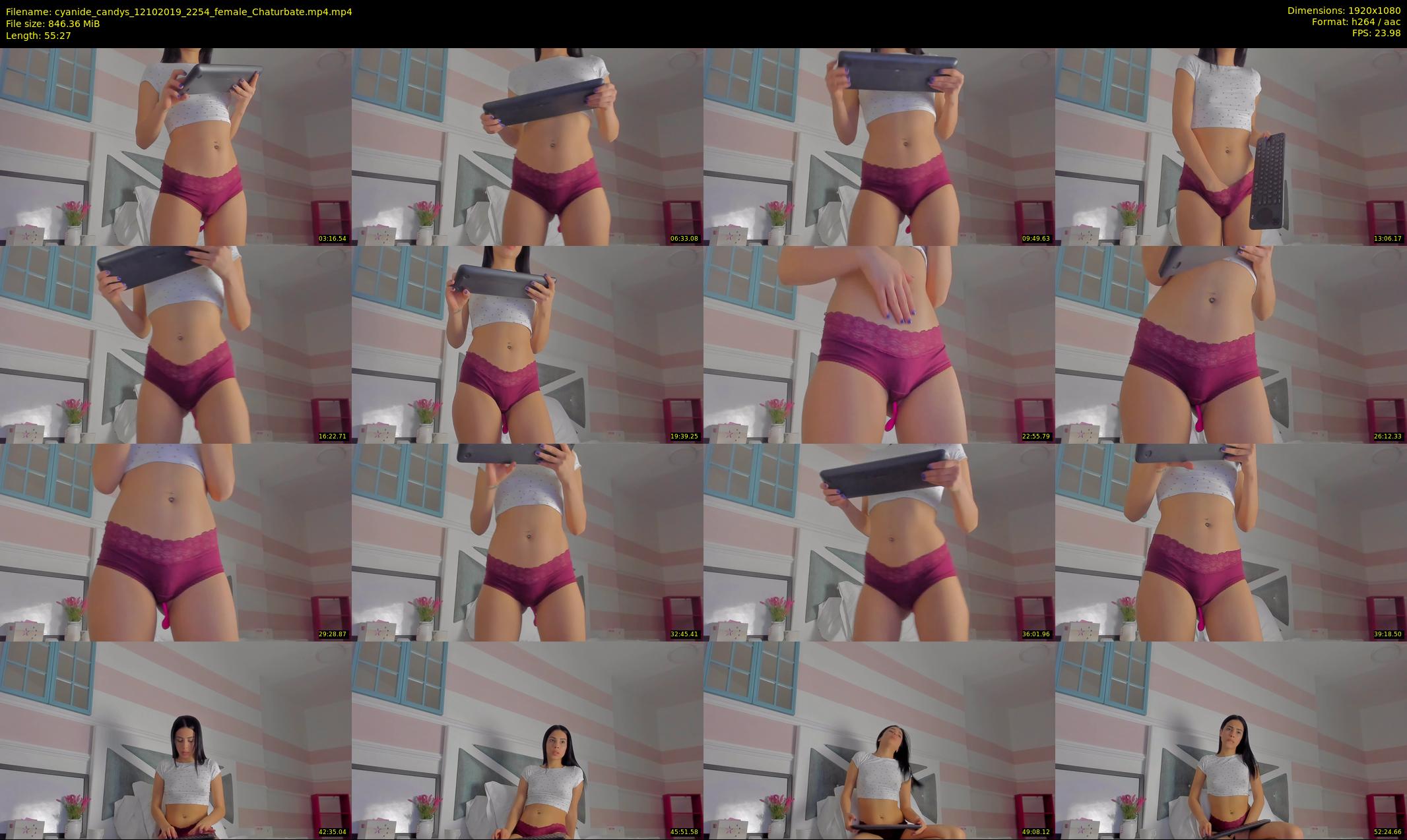 cyanide_candys — 56 minute Chaturbate female cam show recording, 1080p, Oct 12, 2019